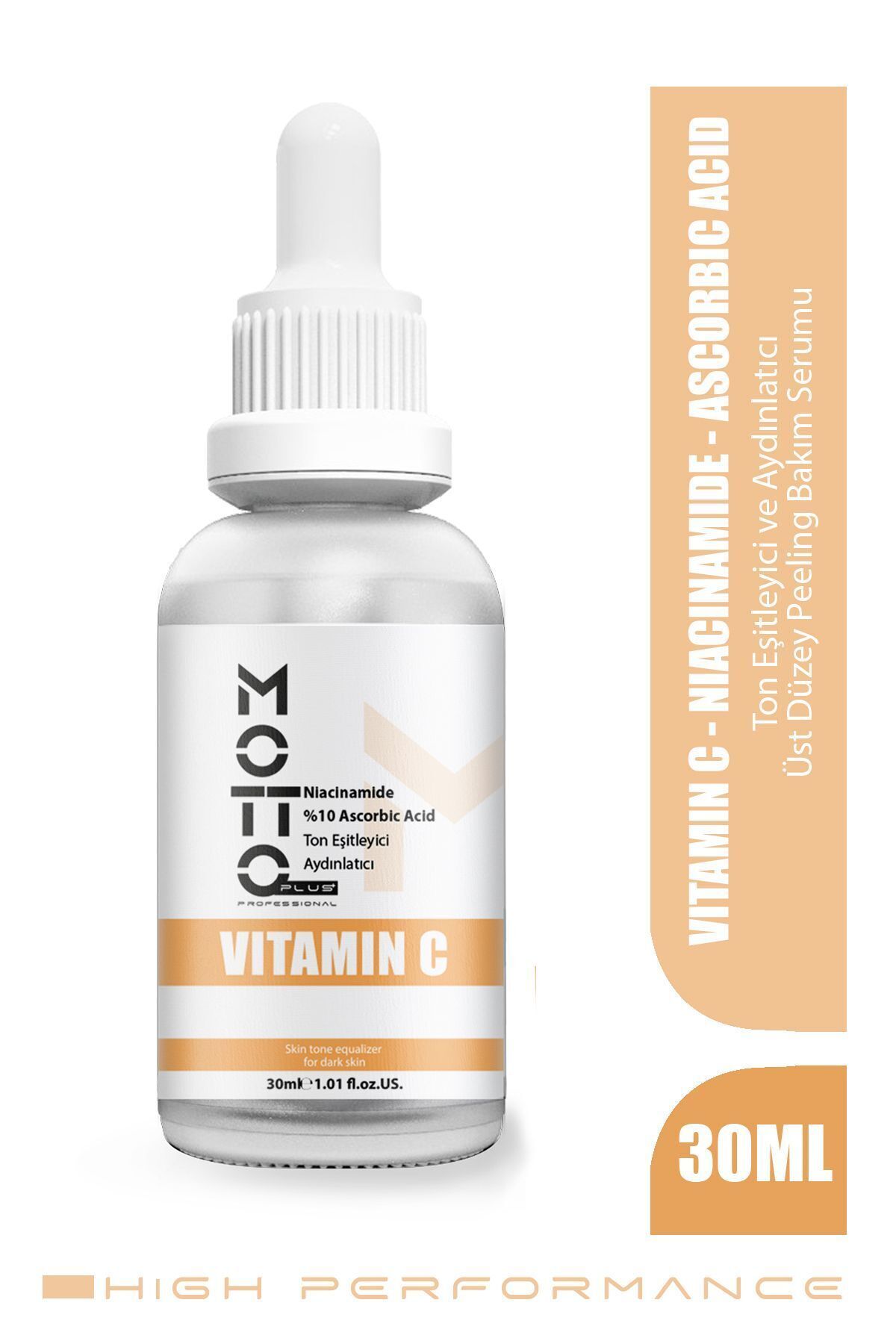 Motto Plus Professional C Vitamin Renk Tonu Eşitleyici Ve Aydınlatıcı Üst Düzey Peeling Bakım Serumu