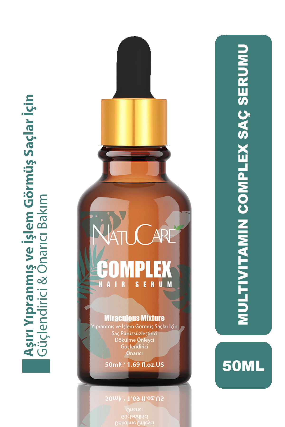 NatuCare Aşırı Yıpranmış Saçlar Için Mucizevi Karışım Saç Kompleksi 50ml