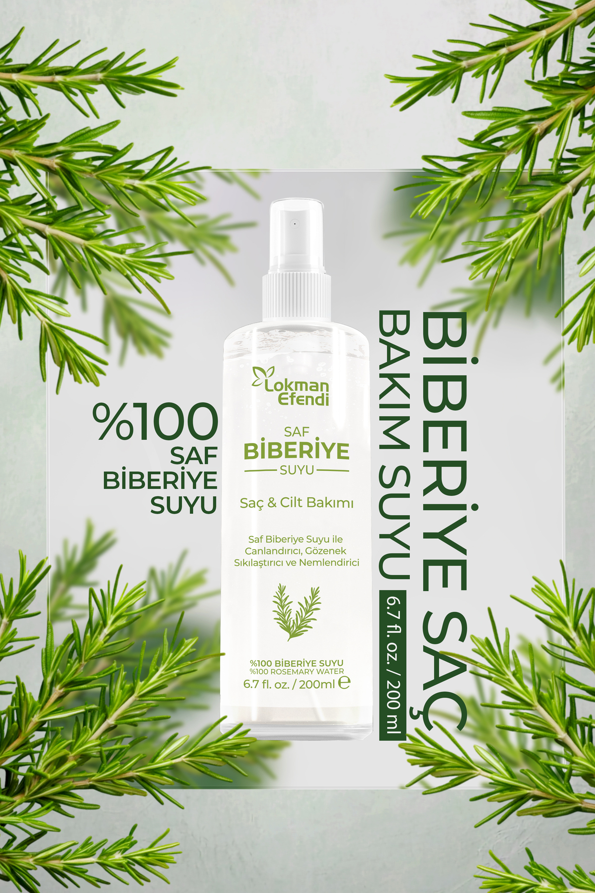 Lokman Efendi Biberiye Saç Bakım Suyu 200 ml
