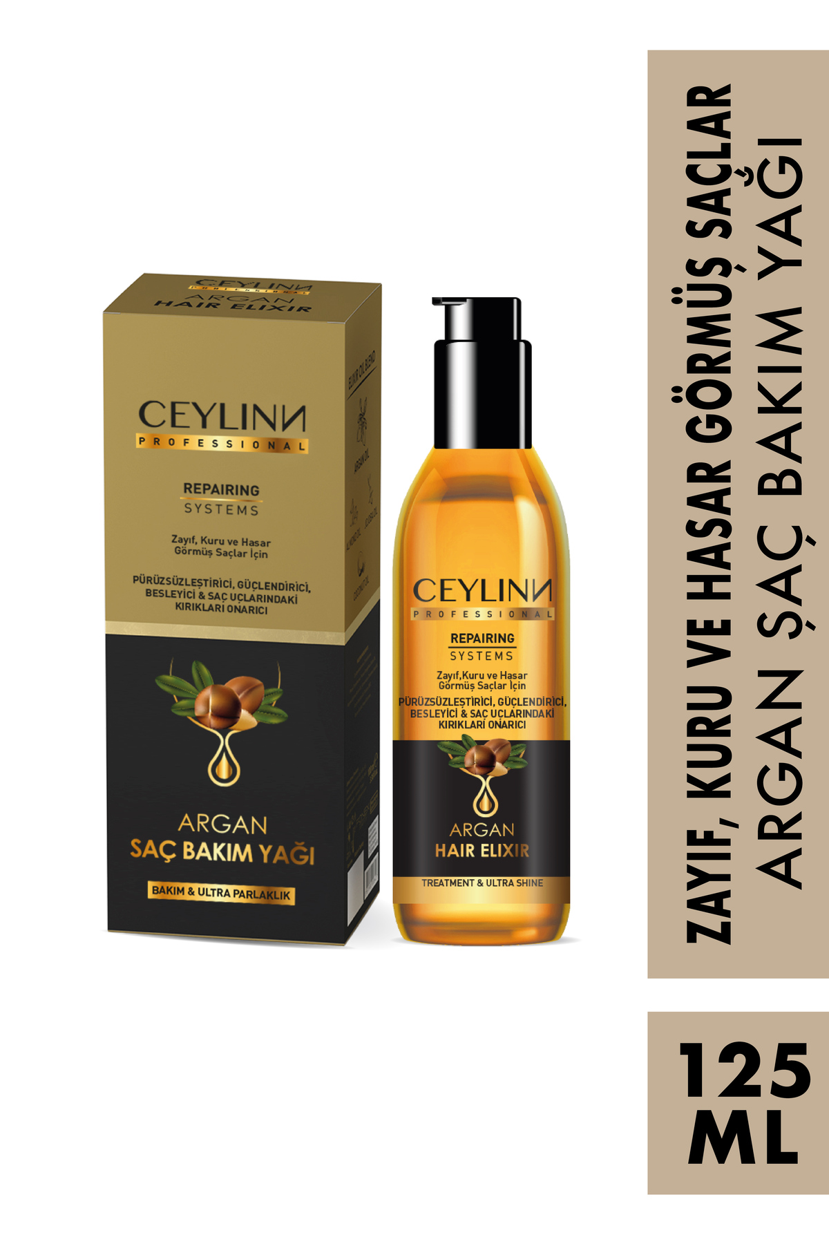 Ceylinn Argan Saç Bakim Yagi Elixir 125 ml
