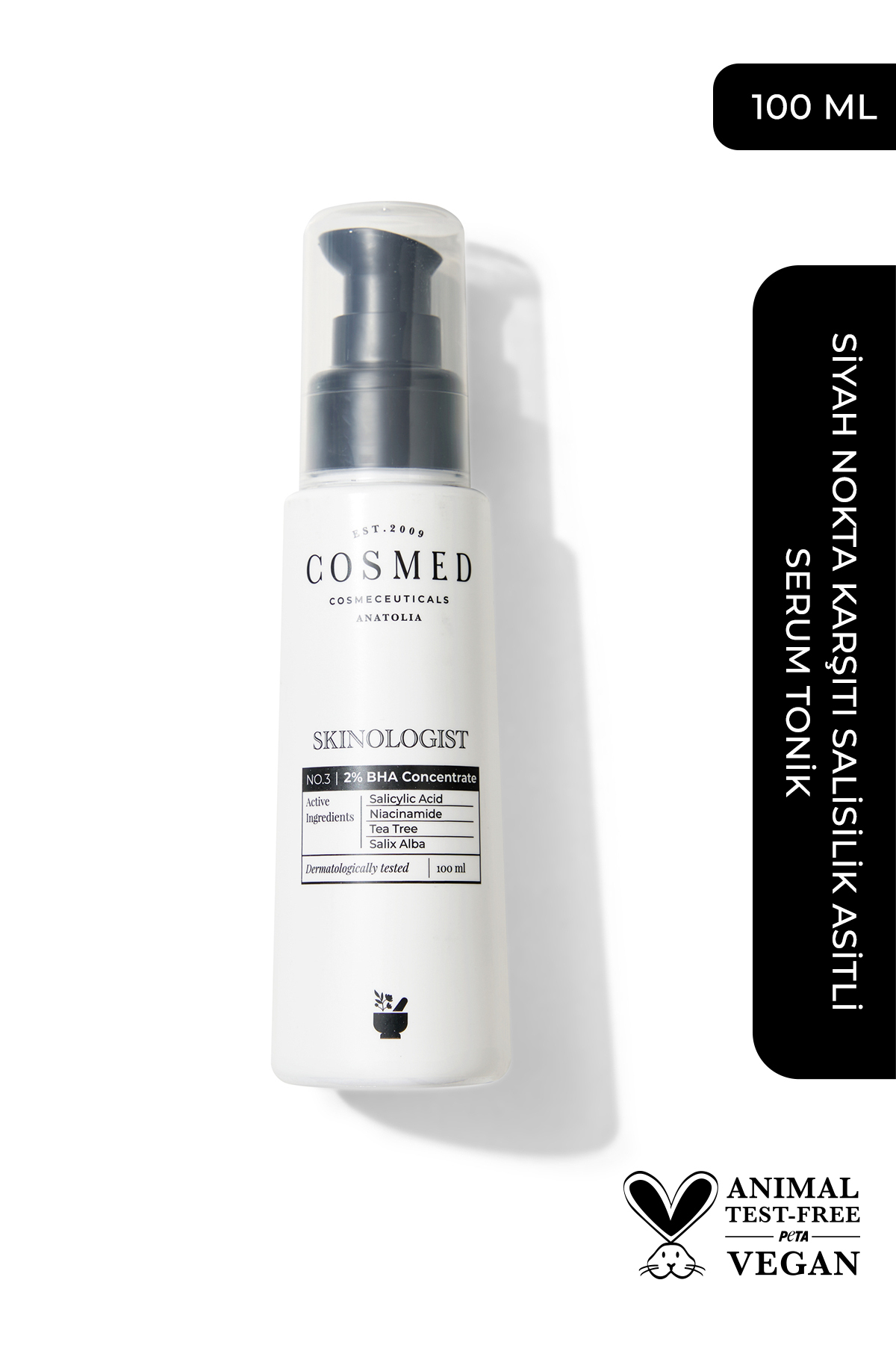COSMED Siyah Nokta Karşıtı Salisilik Asitli Serum Tonik/Skinologist BHA %2 CONCENTRATE 100ML