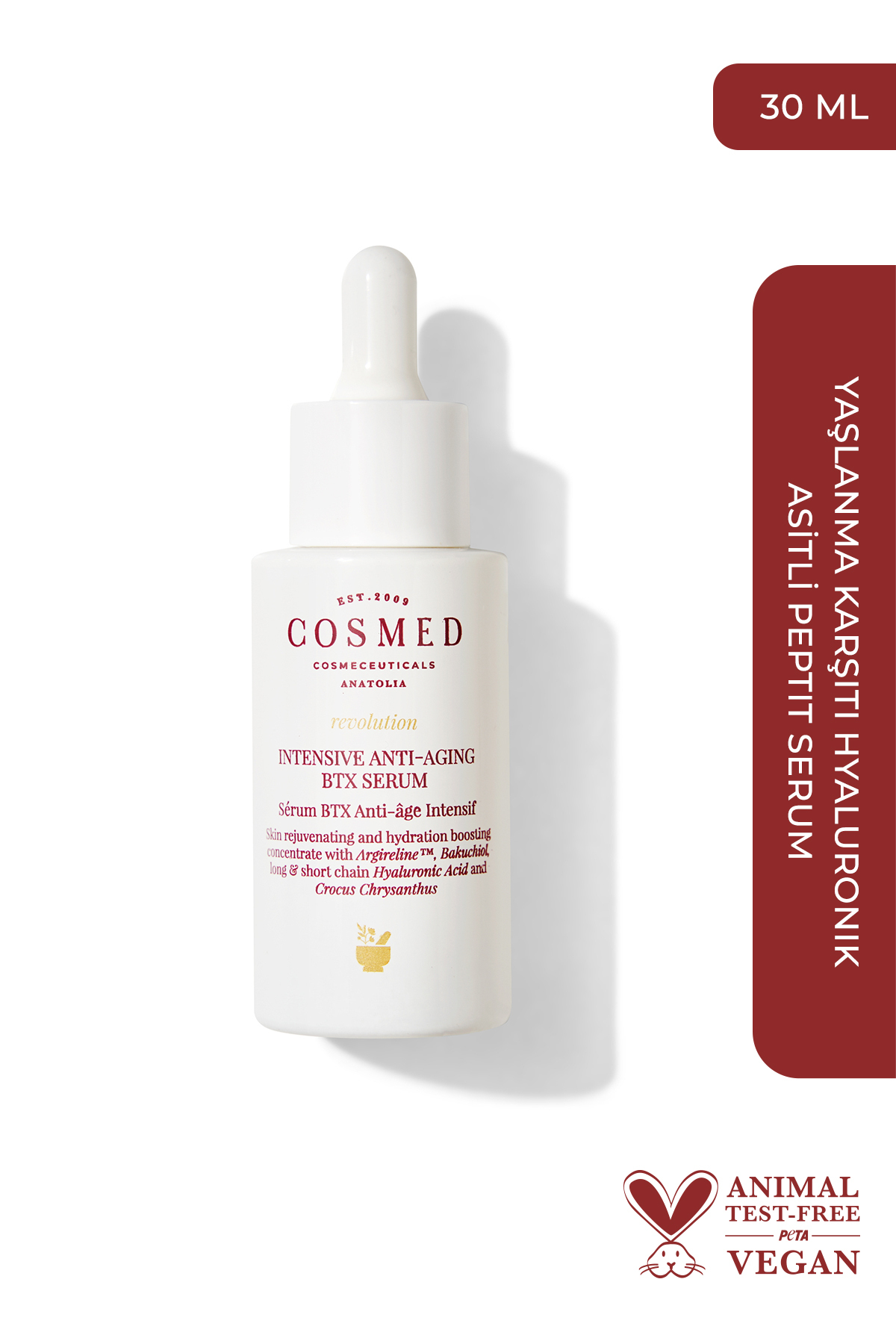 COSMED Olgun Ciltler İçin Kırışıklık ve Yaşlanma Karşıtı Yüz Bakım Serumu/INTENSIVE ANTI-AGING BTX SERUM