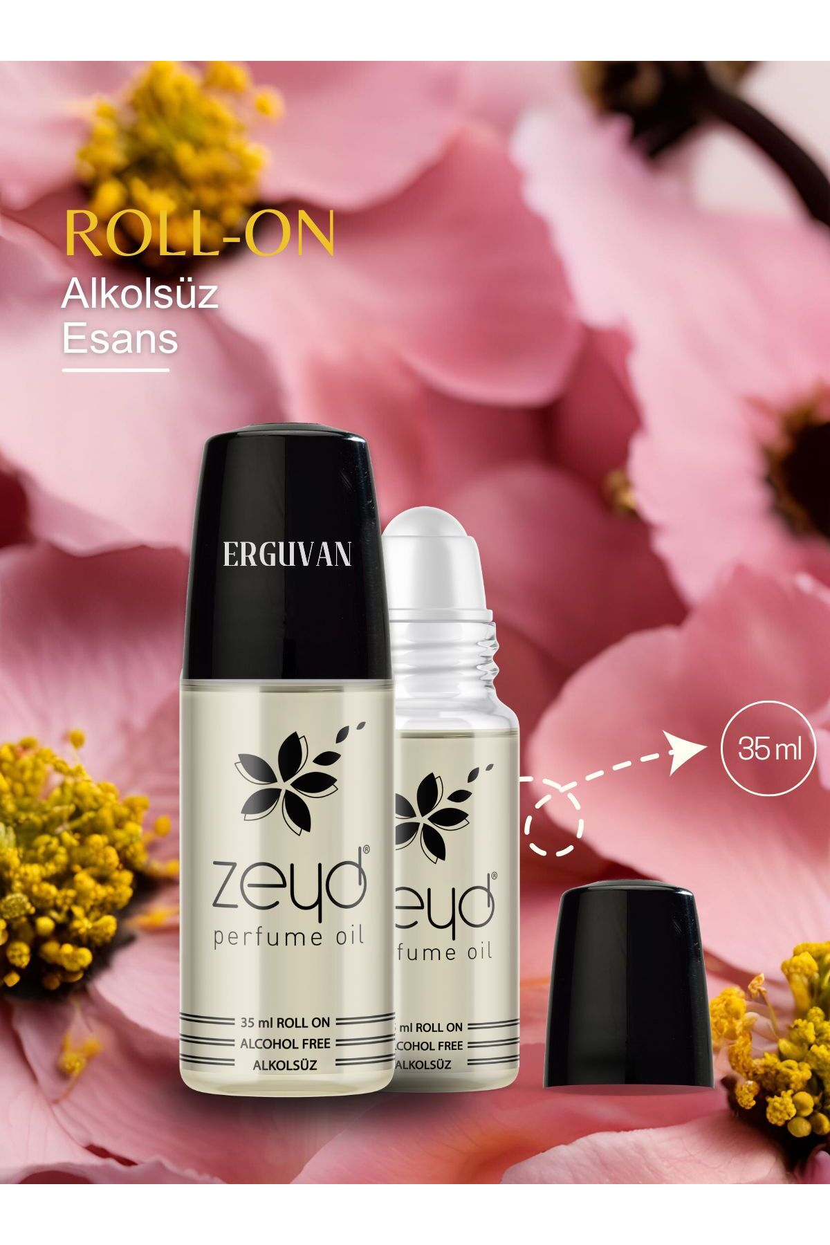 zeyd Erguvan Kokusu Alkolsüz Esans 35 ml Parfüm Esansı Roll-on Edp Esansiyel Yağ Unisex