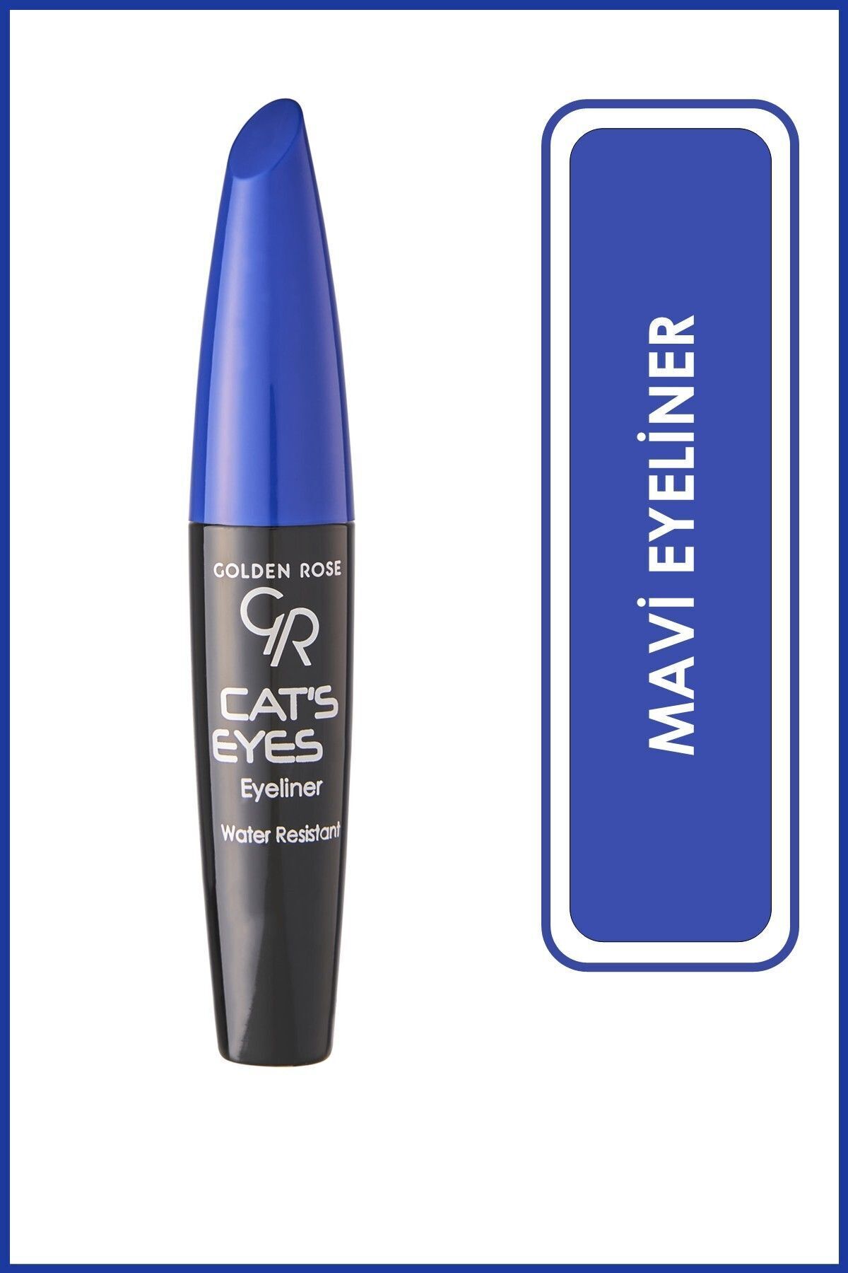 Golden Rose Cat's Eyes Liner Intense Matte Blue - Suya Dayanıklı Yoğun Mavi Mat Eyeliner