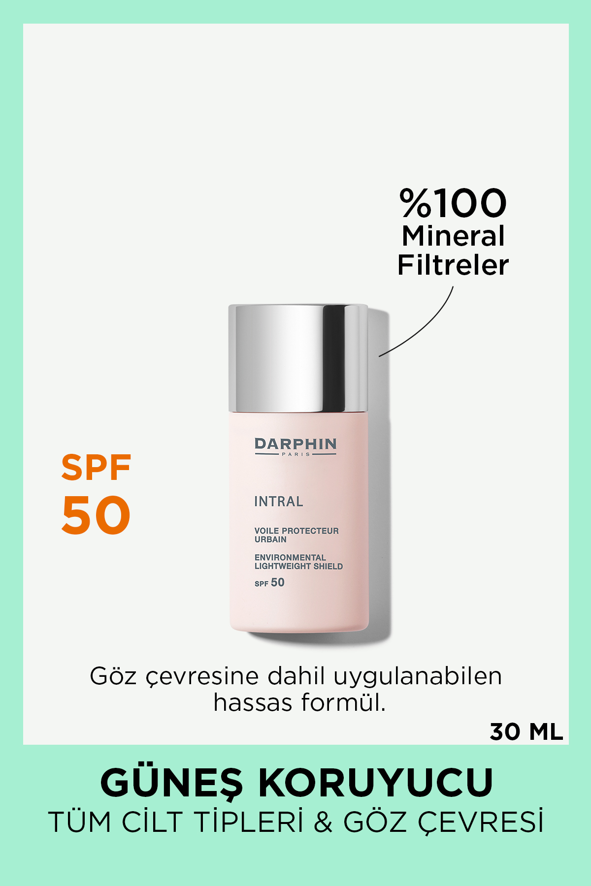 Darphin SPF 50 Nemlendirici- Intral Environmental Lightweight Shield 30 ml 882381078744