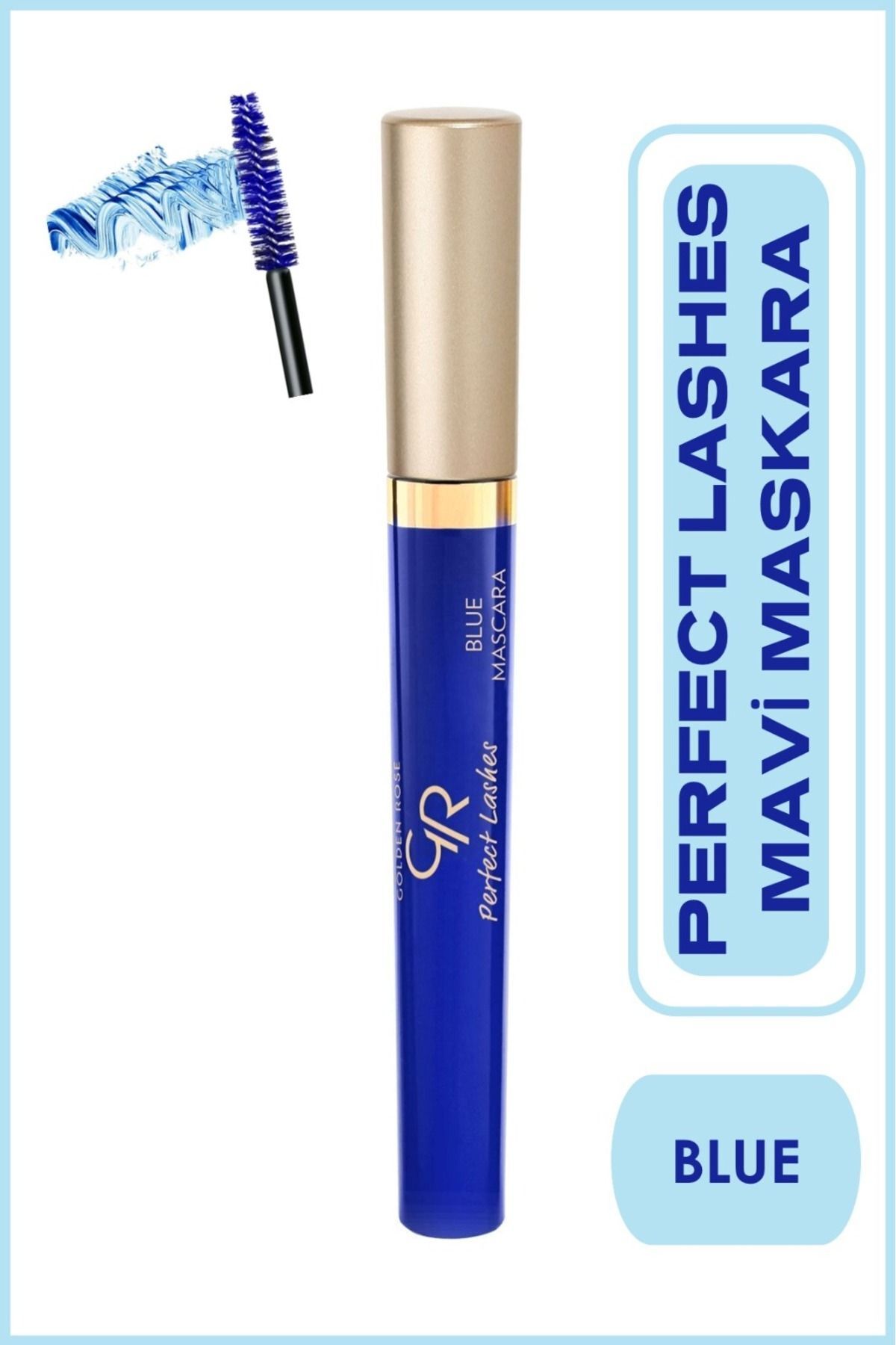 Golden Rose Perfect Lashes Blue Mascara - Yoğun Pigmentli Mavi Renkli Maskara 11 ml