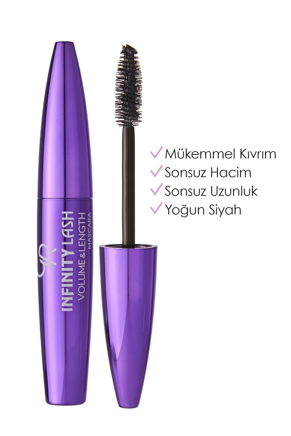 Golden Rose Infinity Lash Volume & Length Mascara - Hacim ve Uzunluk Veren Siyah Maskara