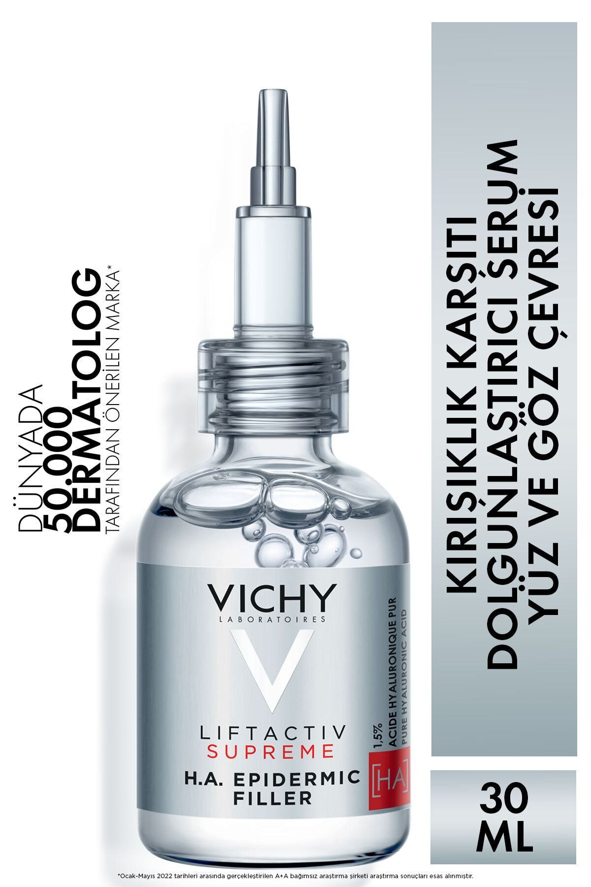 Vichy Liftactiv Supreme H.A. Epidermic Filler Kırışıklık Karşıtı Yüz ve Göz Çevresi Serumu