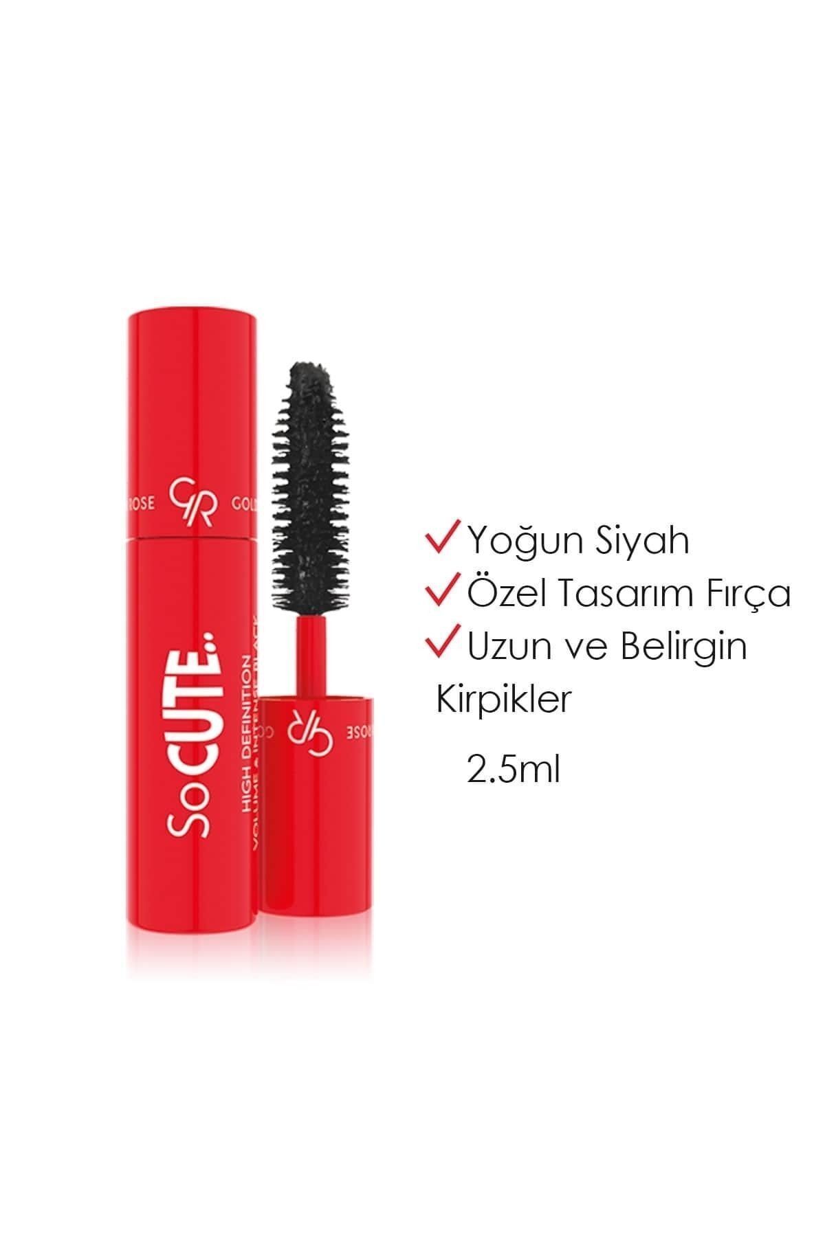 Golden Rose So Cute High Definition Volume Mascara intense Black Mini Maskara 2,5 ml