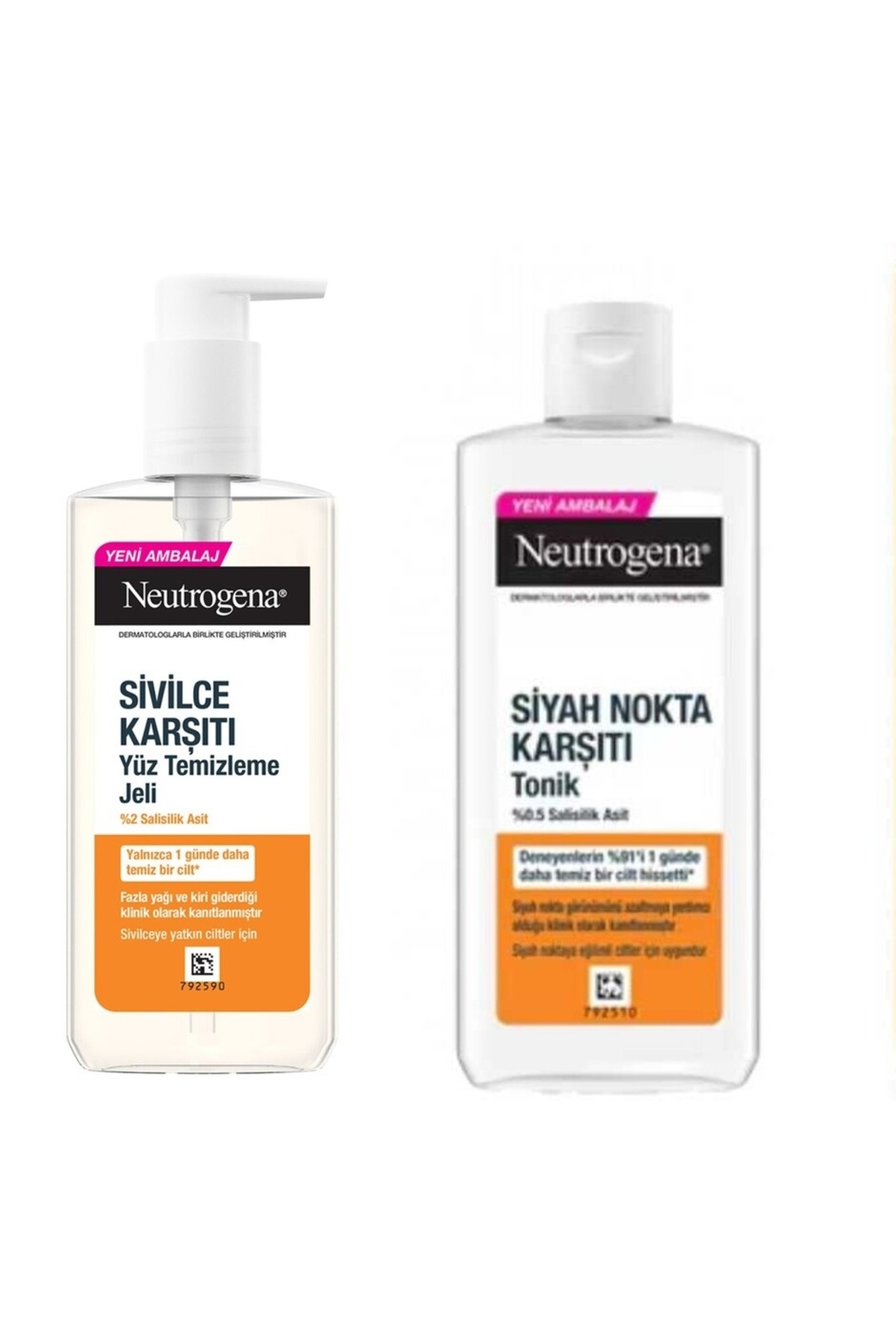 Neutrogena Sivilce Karşıtı Yağsız Yüz Temizleme Jeli 200ml& Visibly Clear Siyah Nokta Tem.tonik 200ml