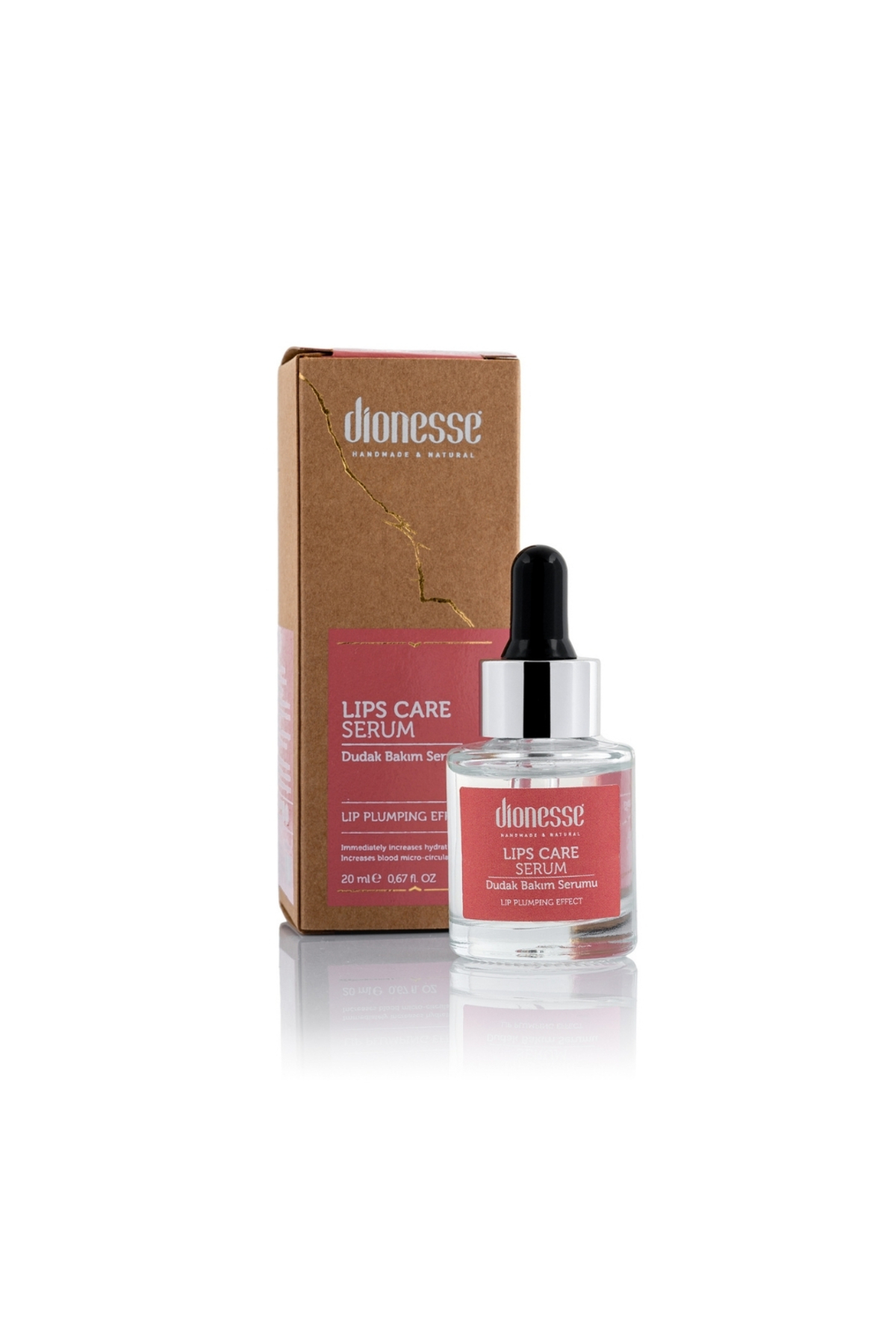 dionesse Dudak Bakım Serumu 20 ml - Dolgun Görünüm Ve Nem Desteği Sunan Doğal Dudak Bakım Ürünü