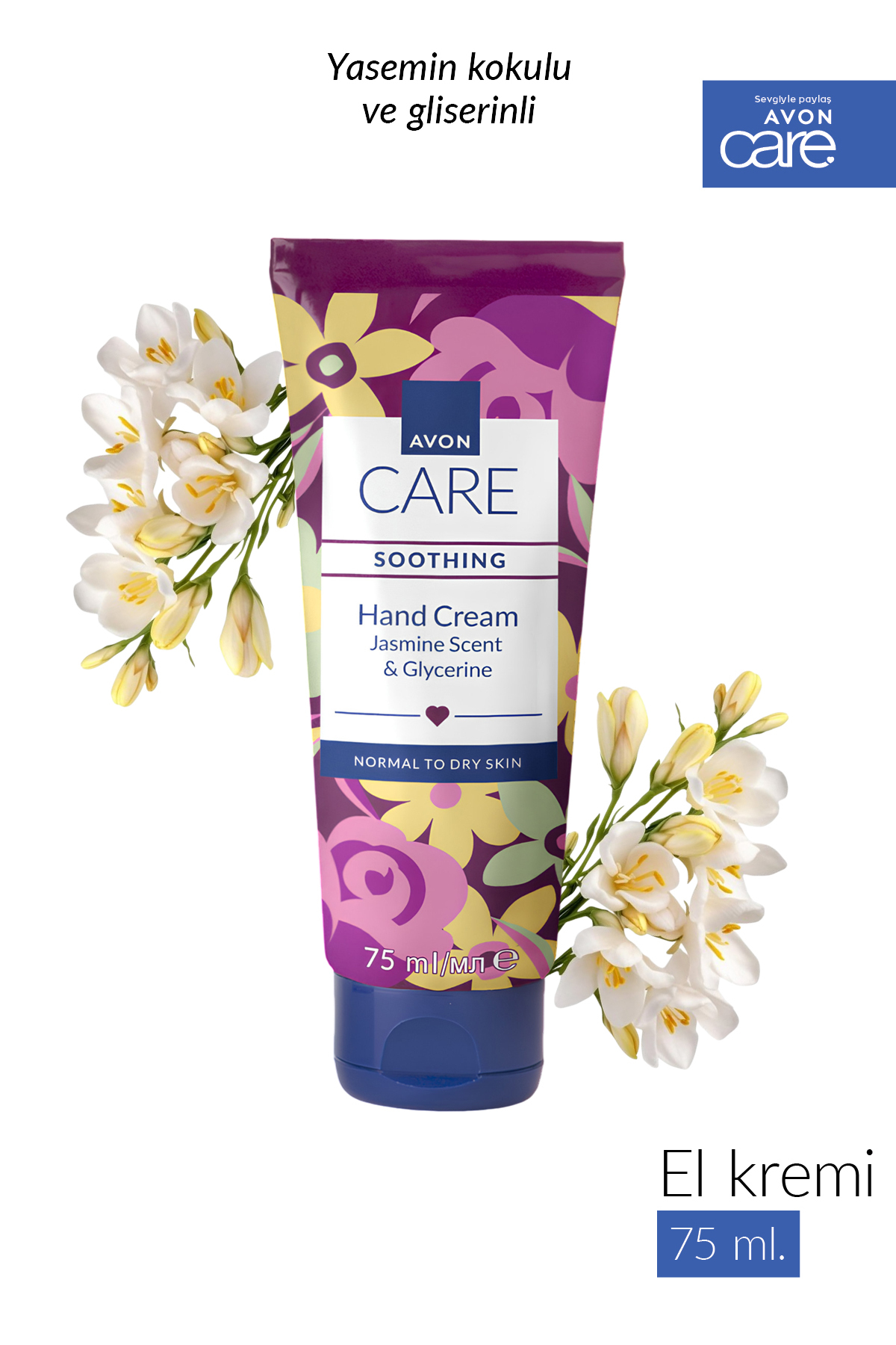 AVON Care Shimmering Gliserin İçeren Yasemin Kokulu El Kremi 75 Ml.