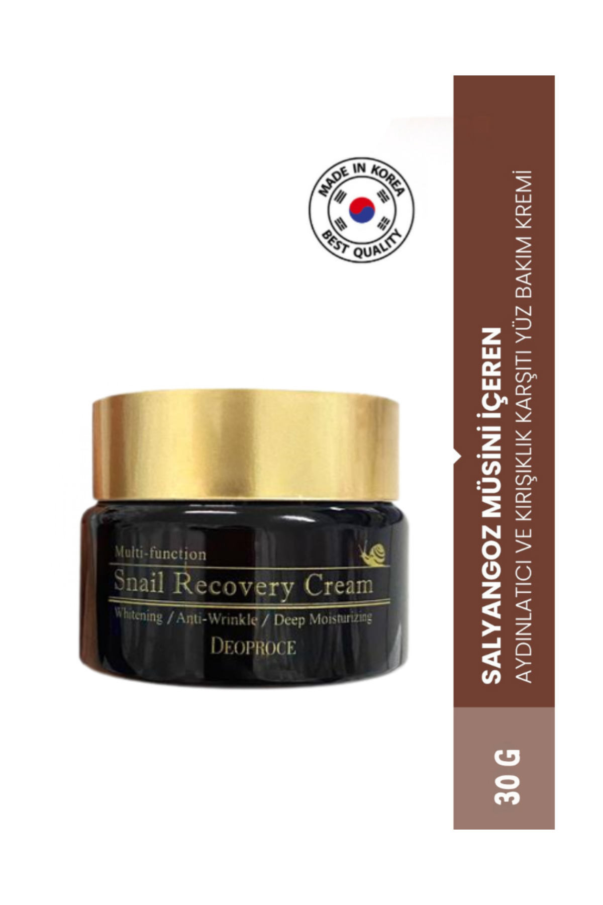 DEOPROCE Salyangoz Müsini Içeren Aydınlatıcı Ve Kırışıklık Karşıtı Premium Yüz Bakım Kremi 30ml