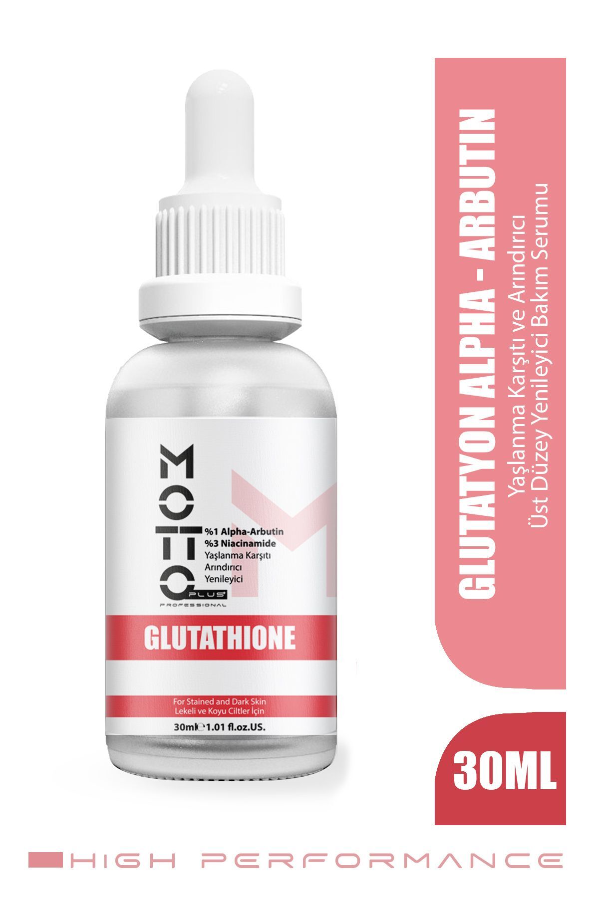Motto Plus Professional Glutatyon %1 Alpha-arbutin Ve %3 Niacinamide Üst Düzey Arındırıcı Yaşlanma K