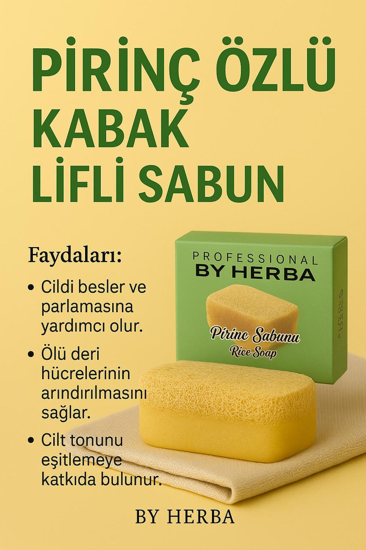 Ece Ronay Doğal Kabak Lifli Pirinç Sabunu
