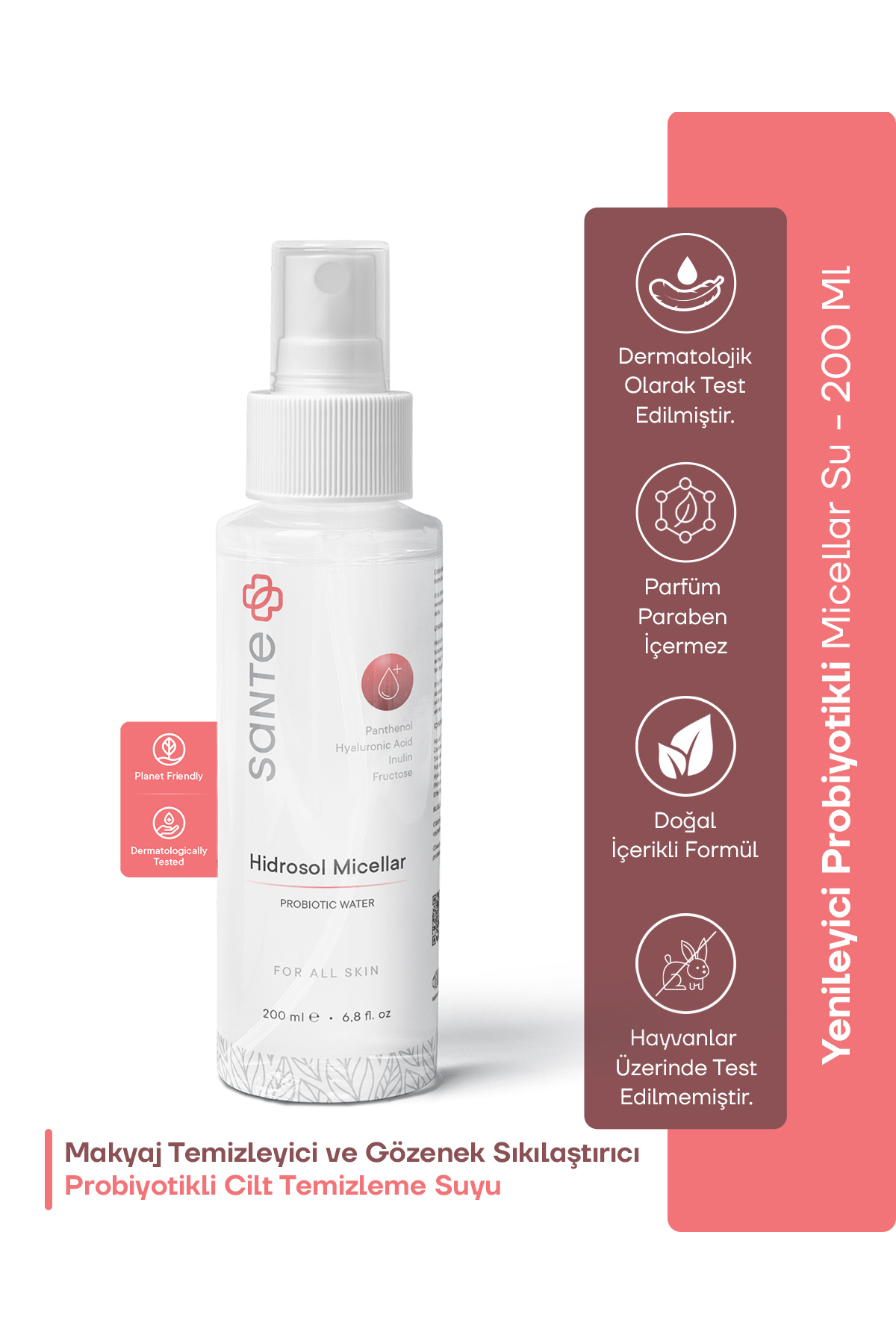 Hidrosol Micellar Sıkılaştırıcı Probiyotikli Yüz Temizleme Suyu 200 ml