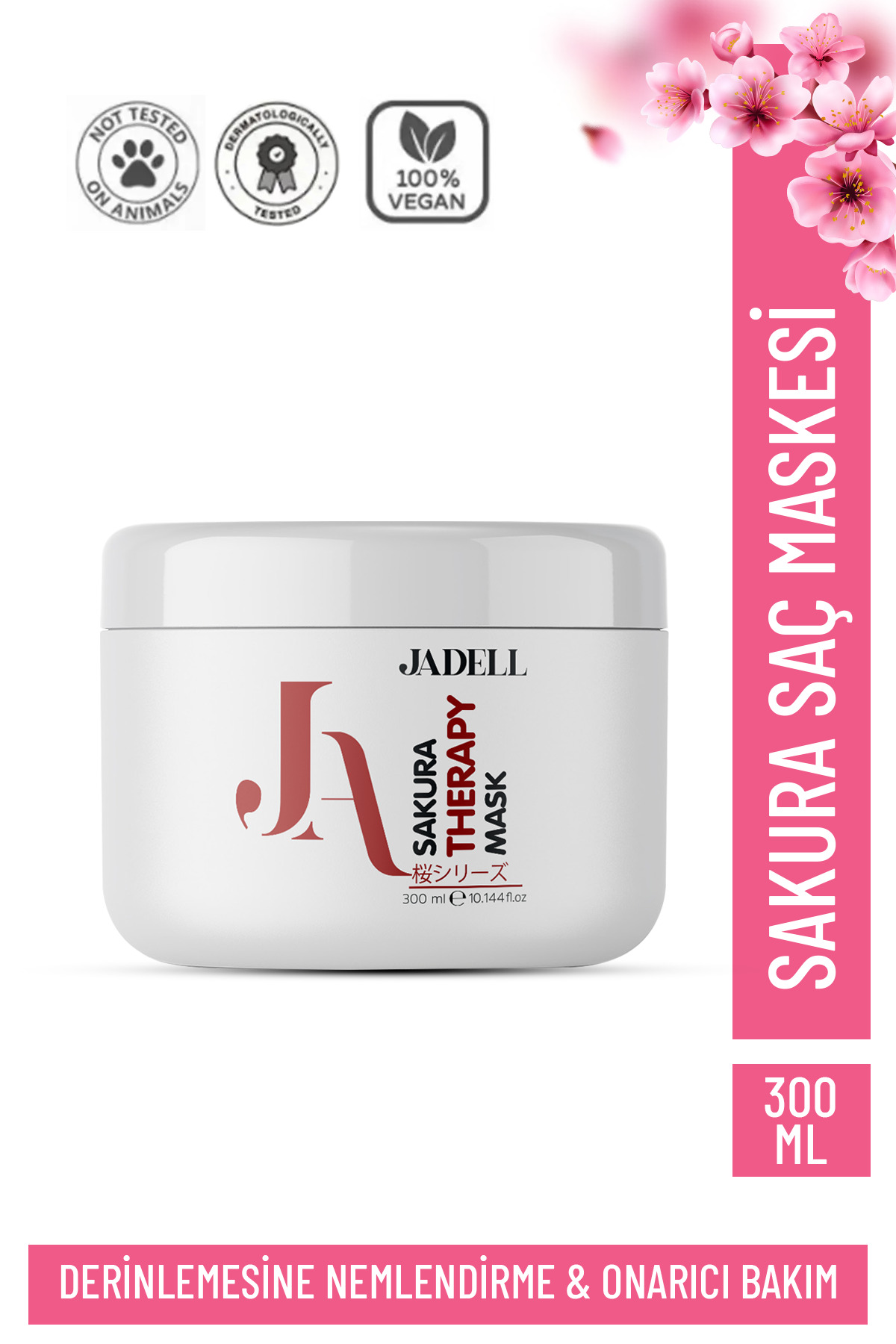 JADELL Sakura Therapy Boyalı Ve Hasar Görmüş Saçlar Için Yoğun Onarıcı Intensive Repair Saç Bakım Maskesi