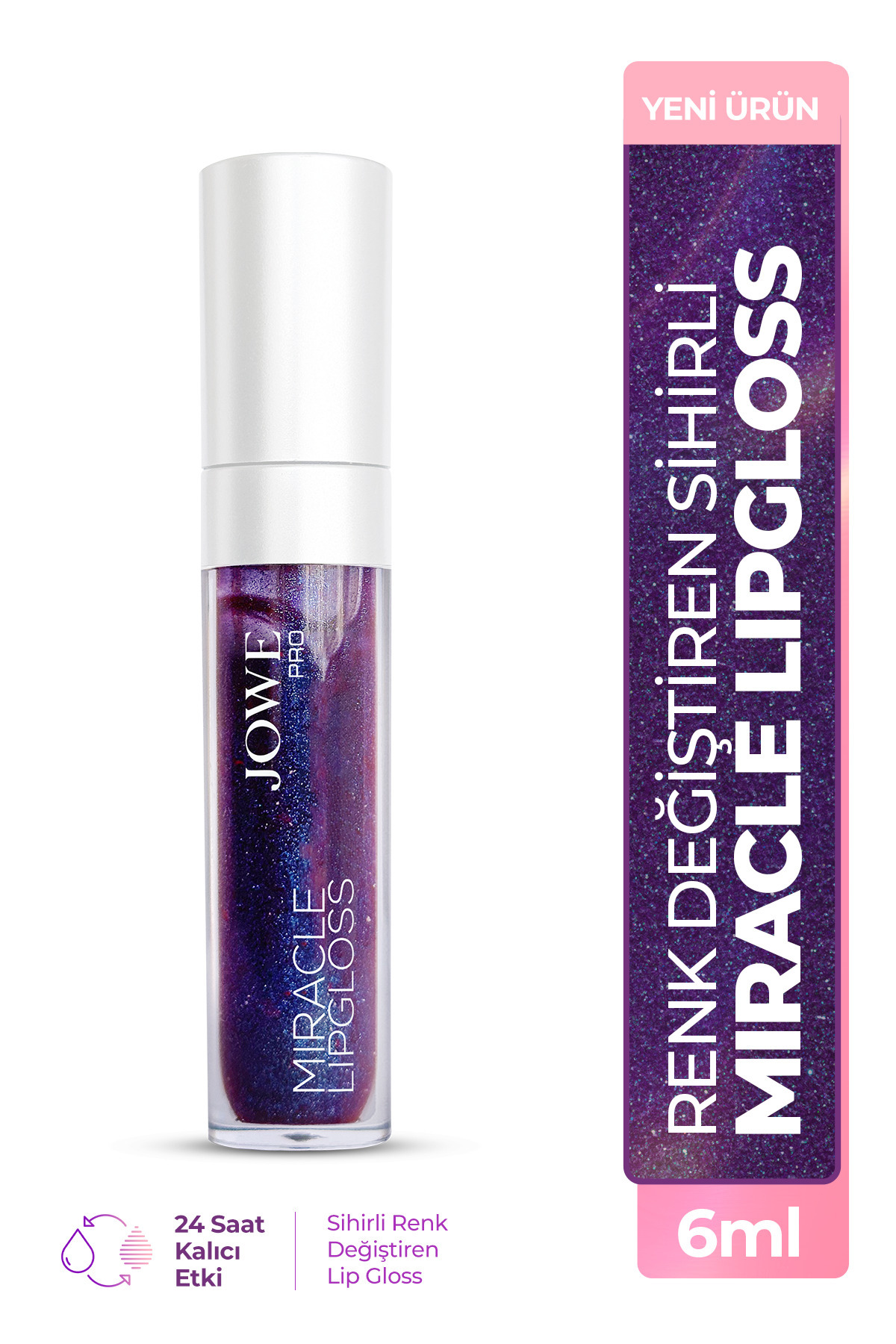 JOWE Miracle Lip Gloss - Color Changing Lip Gloss - Cherry Me - 6 ml