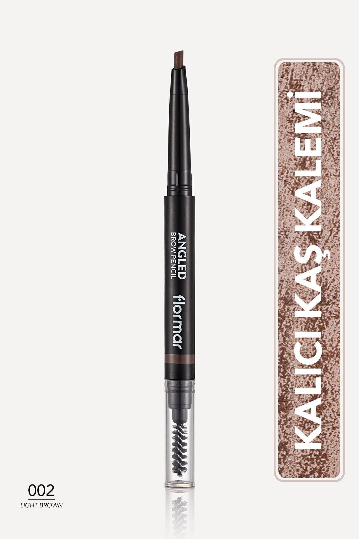 Flormar Doğal Görünüm Sağlayan İki Uçlu Kaş Kalemi ve Fırçası- 002 Light Brown