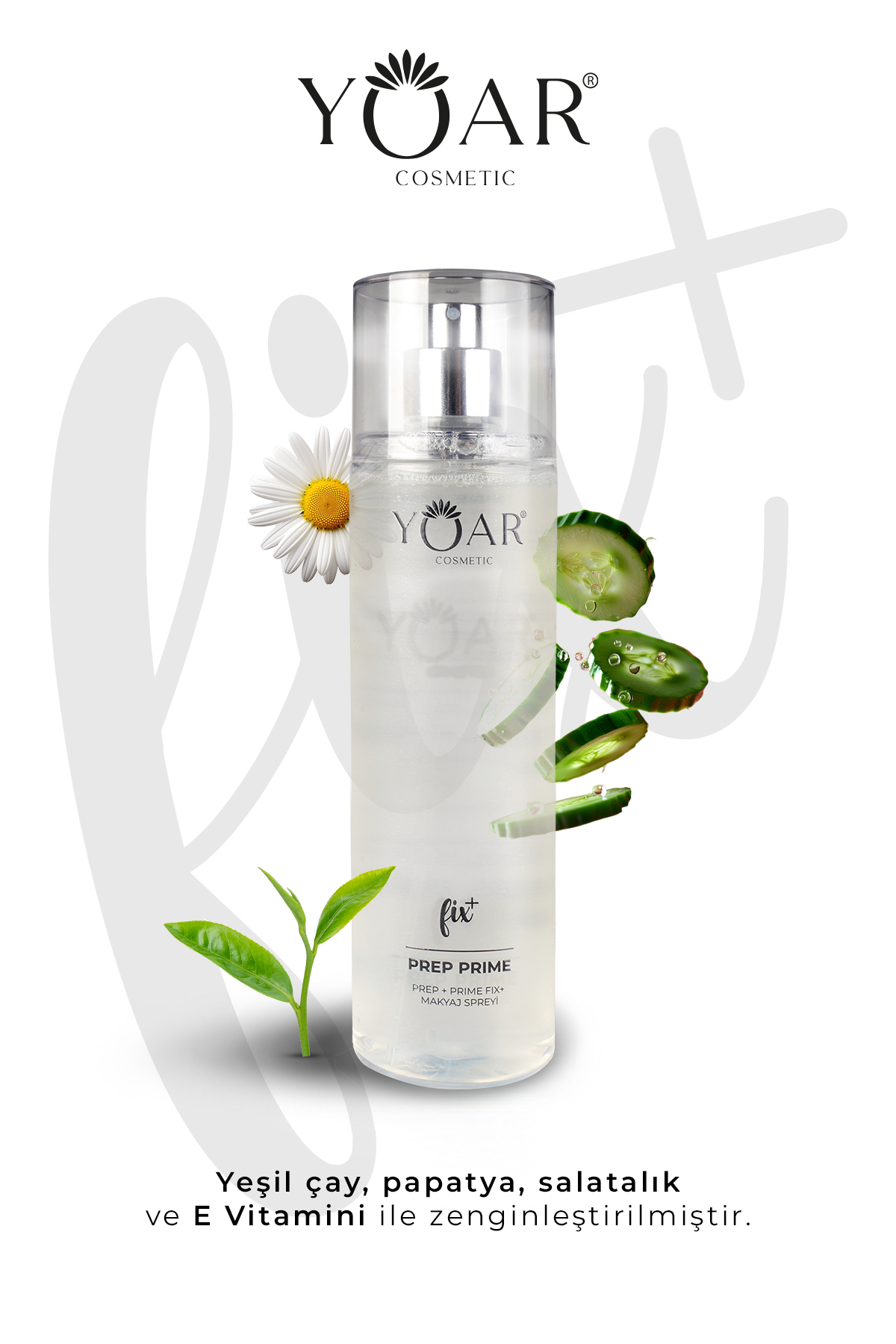 Yoar Cosmetic Nemlendirici Makyaj Sabitleme Spreyi, Make-up Fix Sprey- E Vitaminli