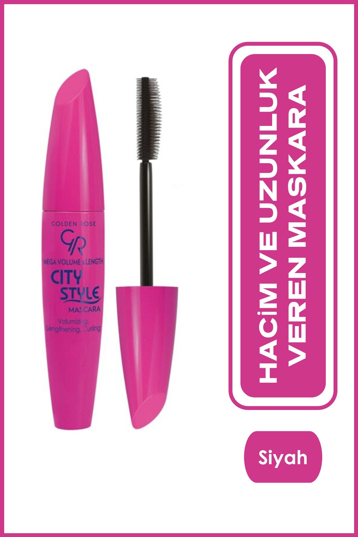 Golden Rose Mega Volume&Length City Style Mascara Hacim ve Uzunluk Veren Maskara 9 ml
