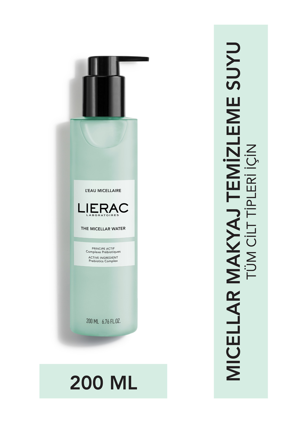 Lierac Cleanser Makyaj Temizleme için Misel Su 200 ml Makyajı Çıkarır & Temizler & Nemlendirir