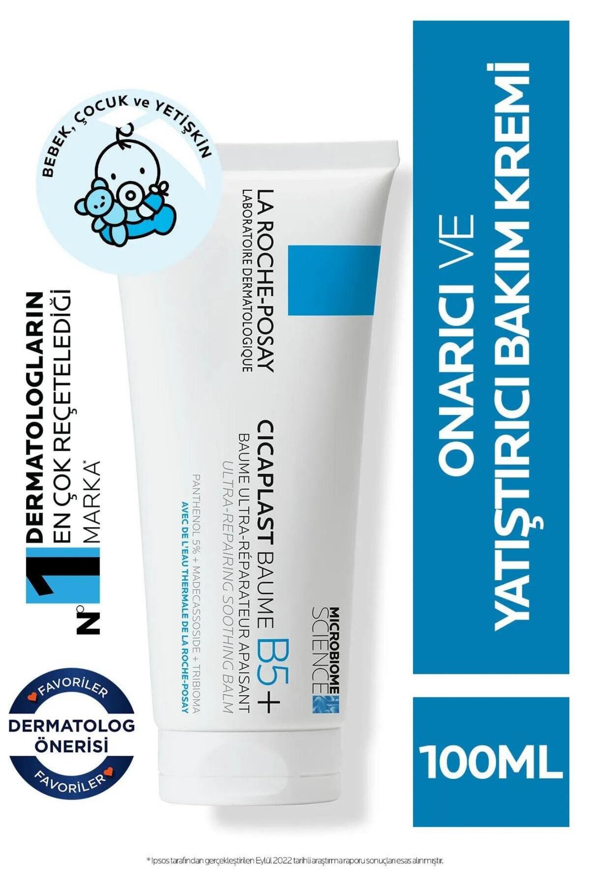 La Roche Posay Cicaplast Baume B5 100 ml- Kuru Ve Tahriş Olmuş Ciltler Için Onarıcı Bakım Kremi
