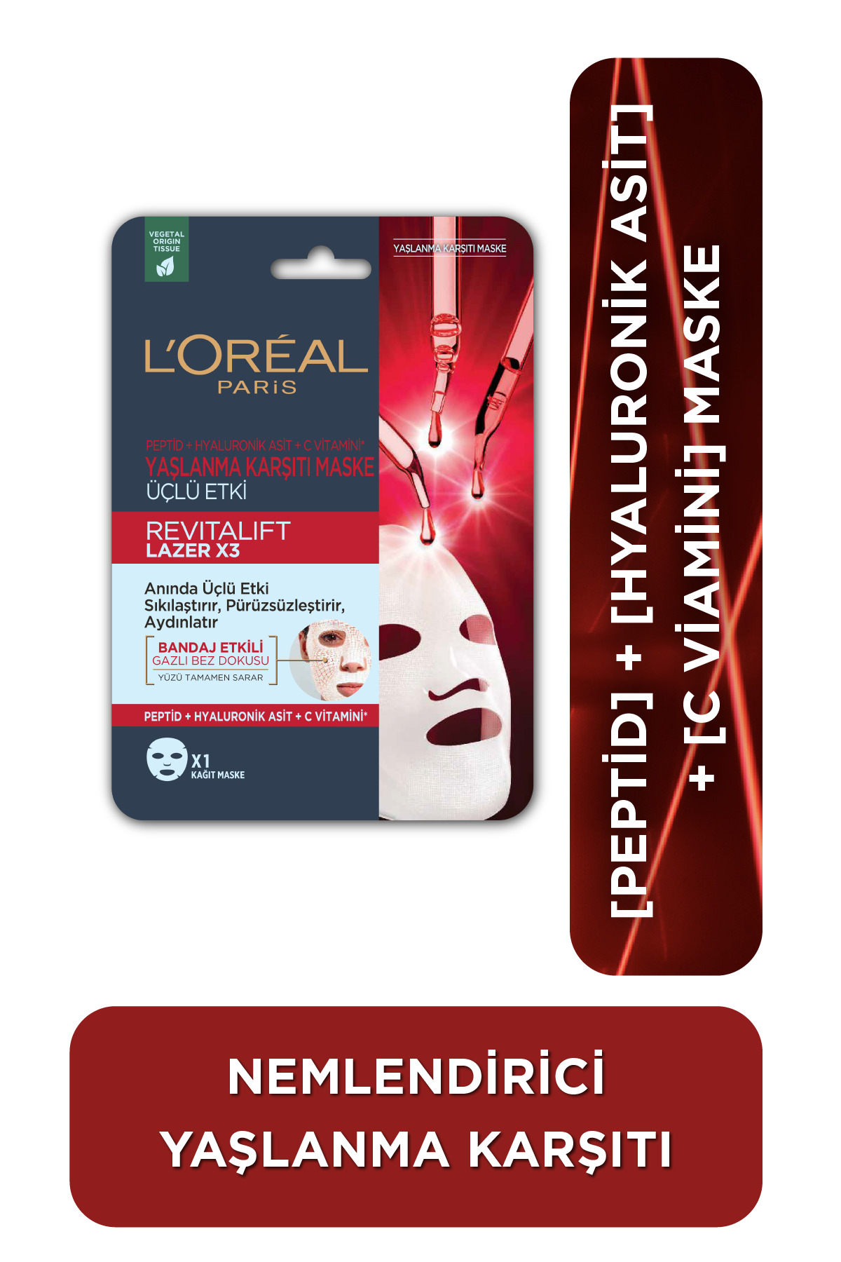 L'Oreal Paris Revitalift Lazer X3 Yaşlanma Karşıtı Maske