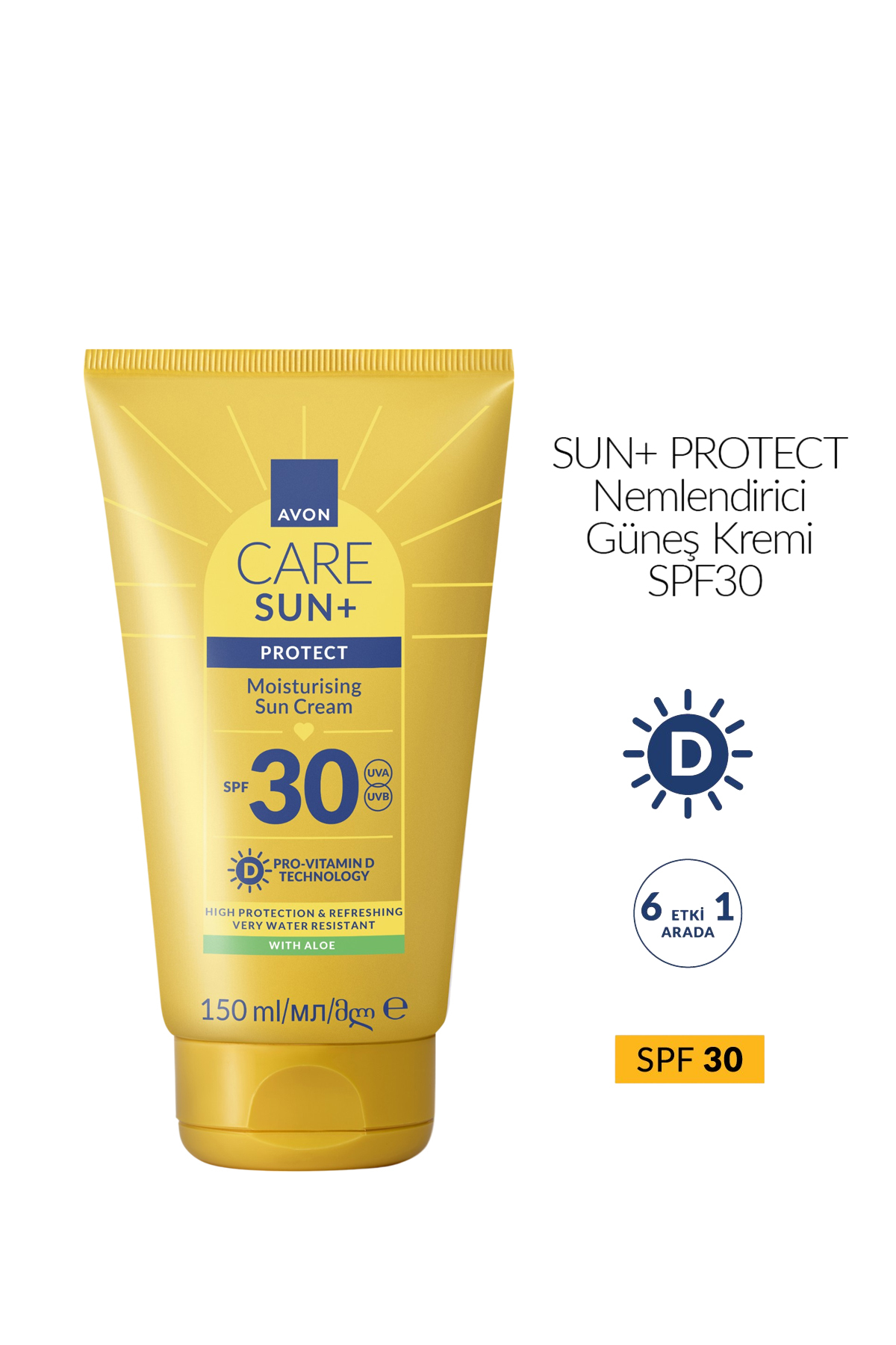 AVON SUN+ PROTECT Nemlendirici Güneş Kremi SPF30 150ml
