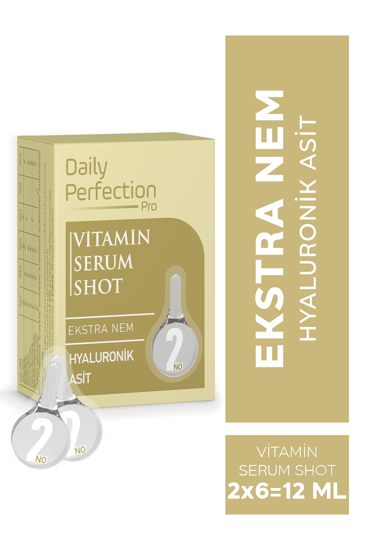 DAILY PERFECTION PRO Vitamin Serum Shot No:2 Ekstra Nem 2x6 ml