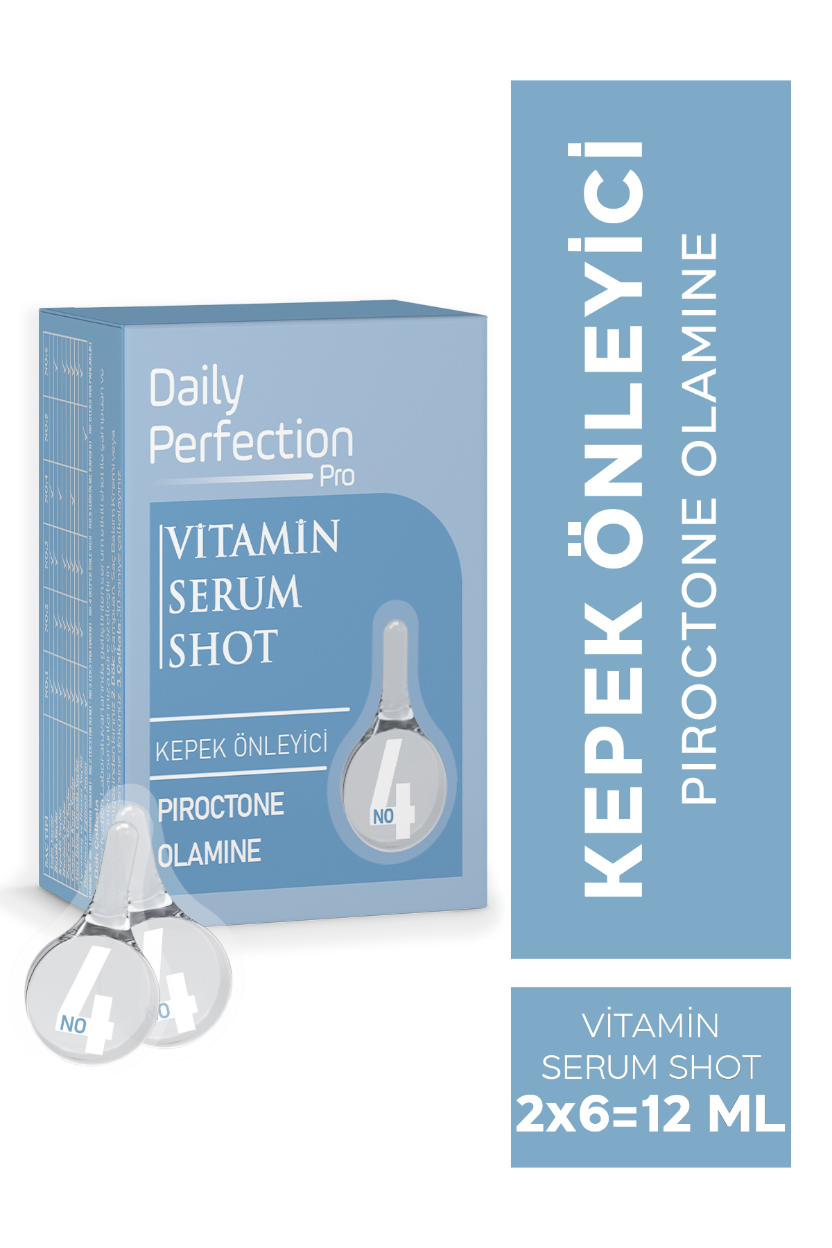 DAILY PERFECTION PRO Vitamin Serum Shot No:4 Kepek Önleyici 2x6 ml