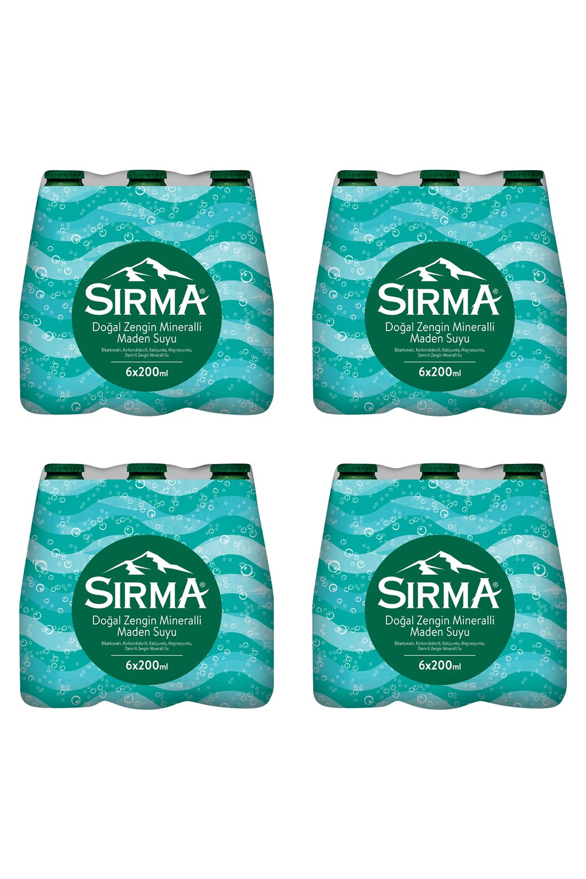 Sırma Doğal Zengin Mineralli Maden Suyu 200 ML x 24 Adet