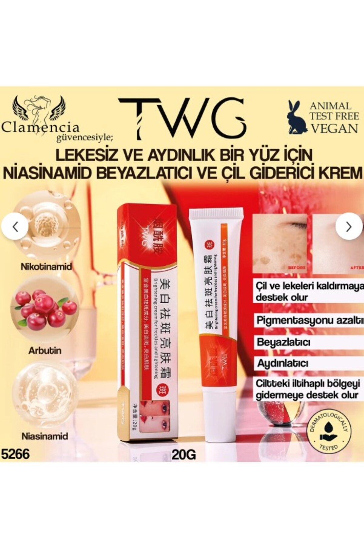 twg Süper Brightening Krem Ekstra Beyazlatma,leke Ve Çil Giderici (GECE KREMİ)