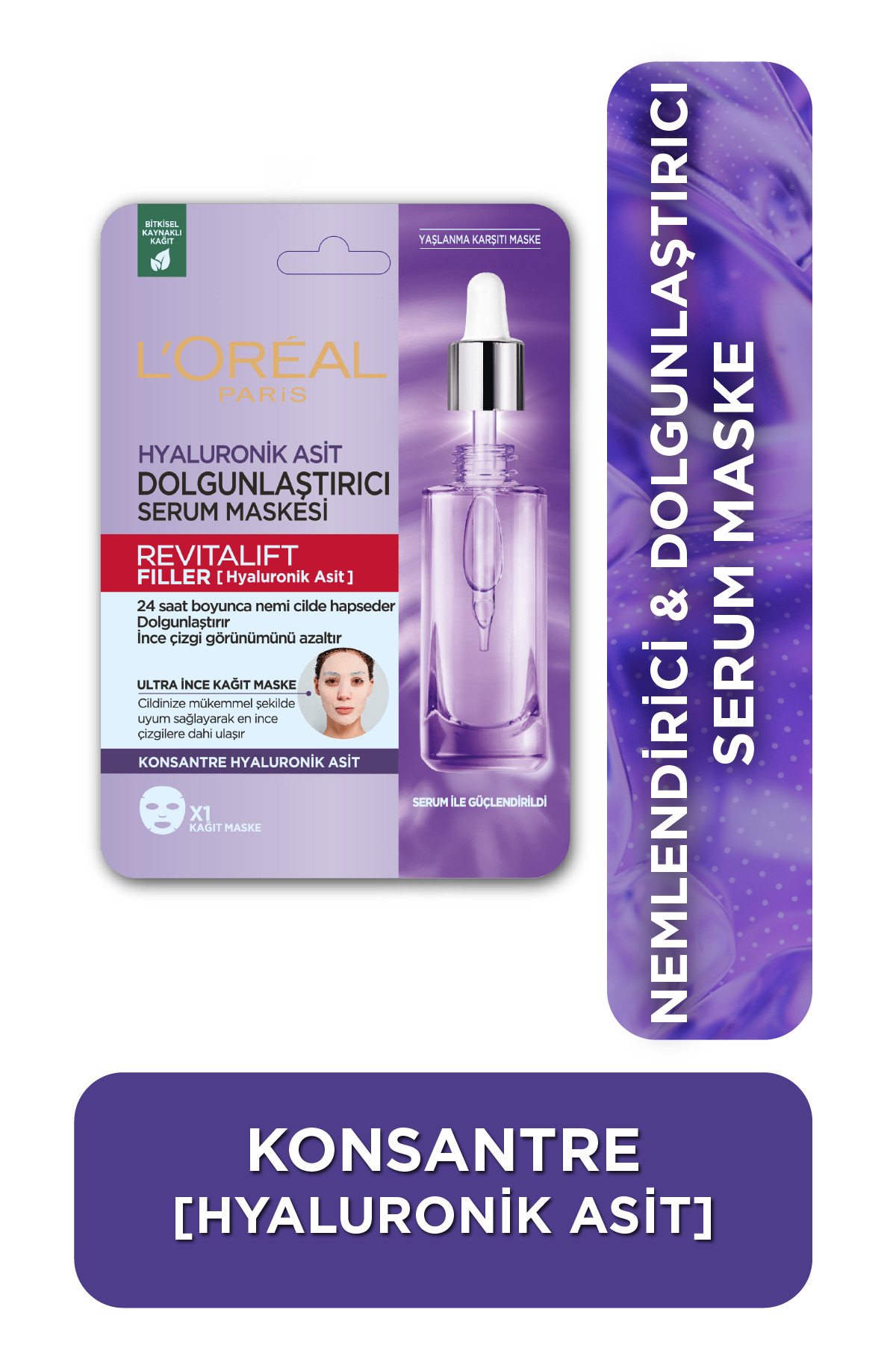 L'Oreal Paris Revitalift Filler Dolgunlaştırıcı Serum Maske