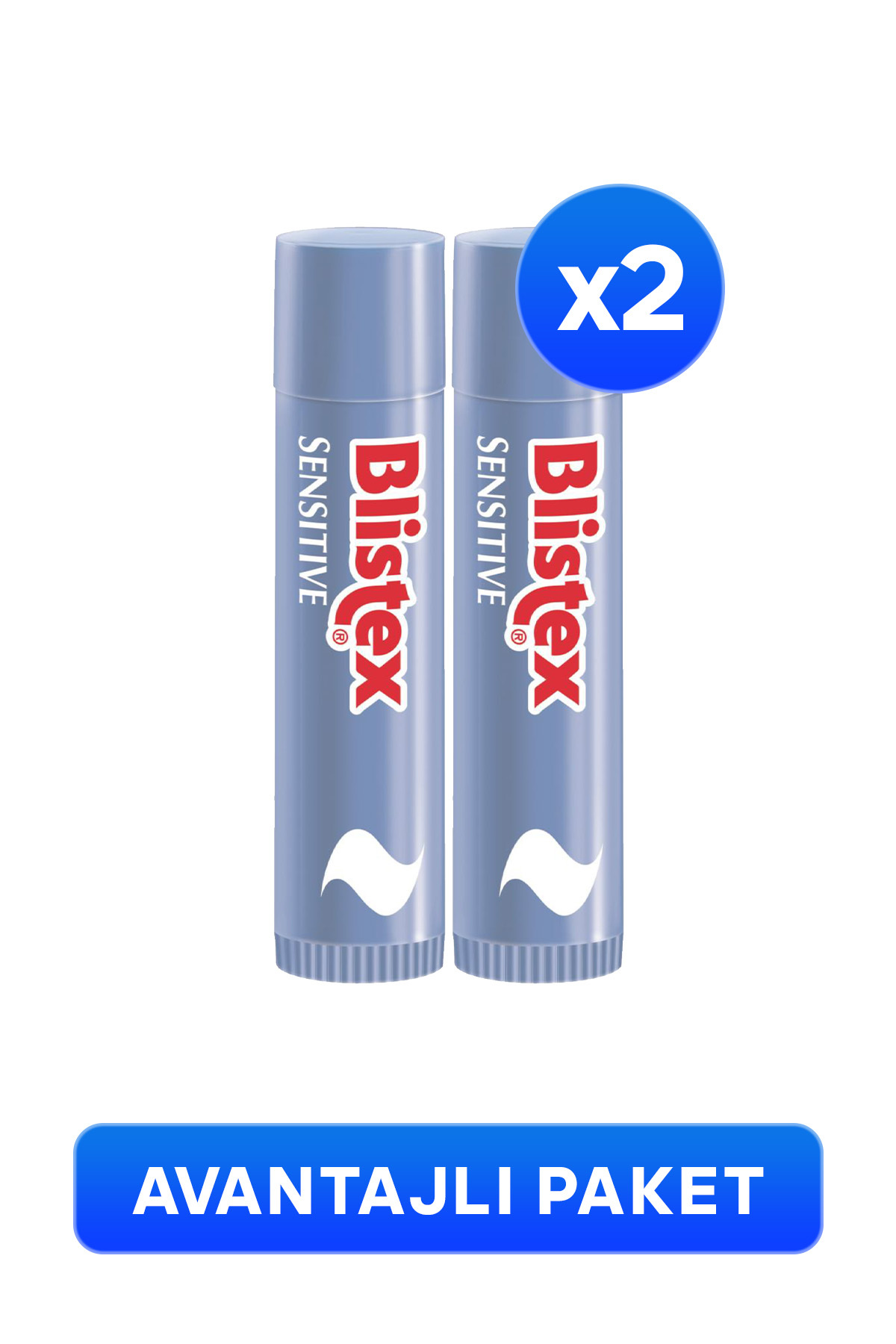 Blistex Sensitive - Hassas Dudaklar Için Yoğun Dudak Bakım Kremi X2