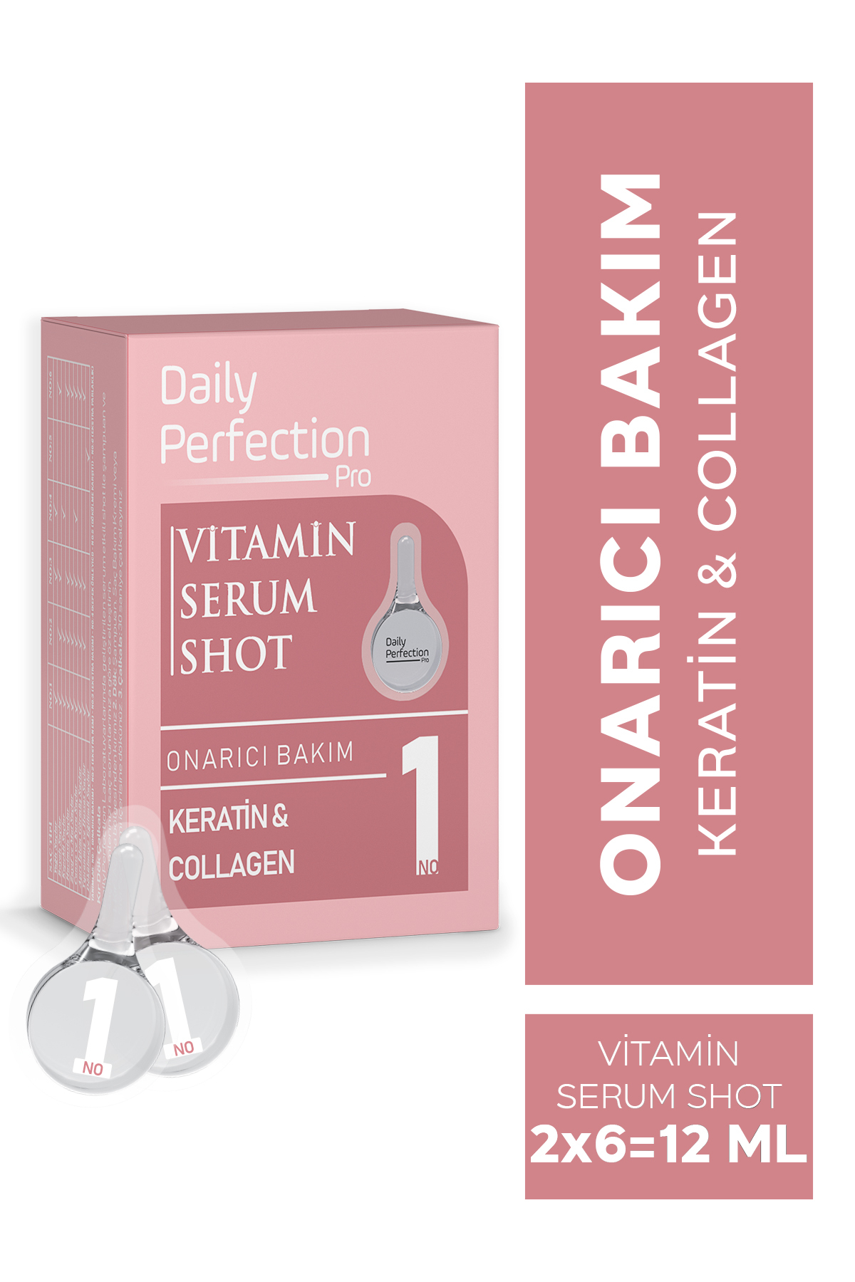 DAILY PERFECTION PRO Vitamin Serum Shot No:1 Onarıcı Bakım 2x6 ml