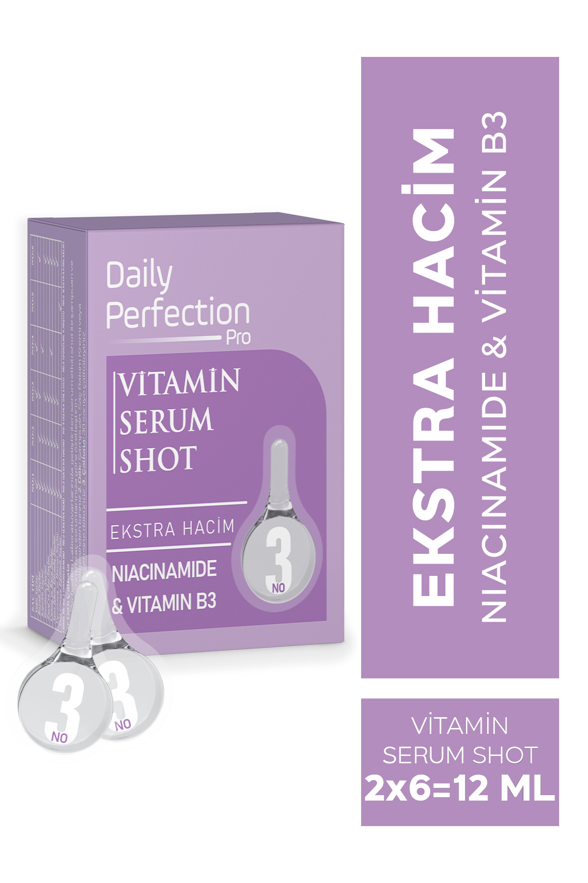 DAILY PERFECTION PRO Vitamin Serum Shot No:3 Ekstra Hacim 2x6 ml