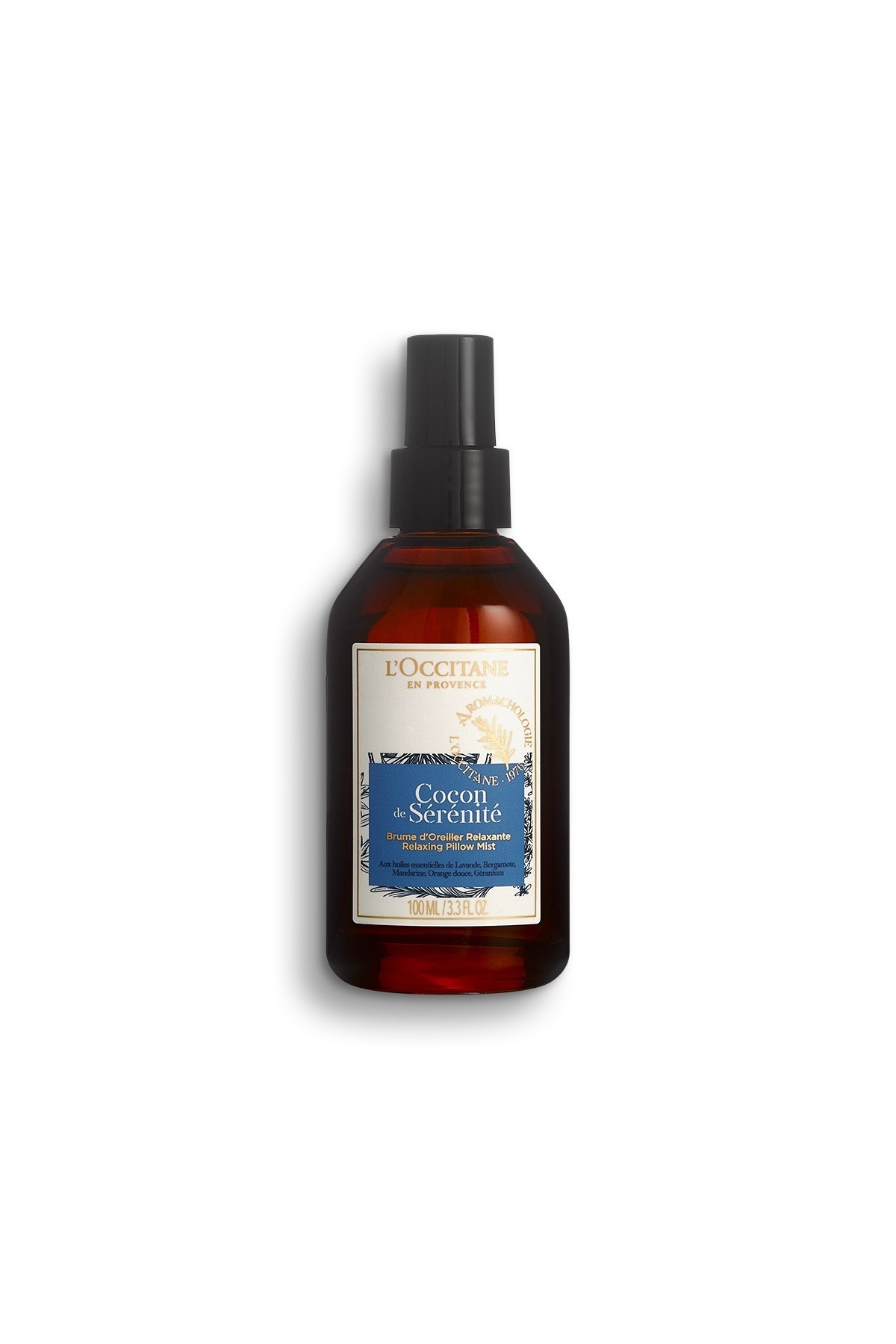 L'Occitane Cocon de Sérénité Rahatlatıcı Yastık Misti, Lavanta, Portakal ve Sardunya Notaları, Sprey, 100 ml