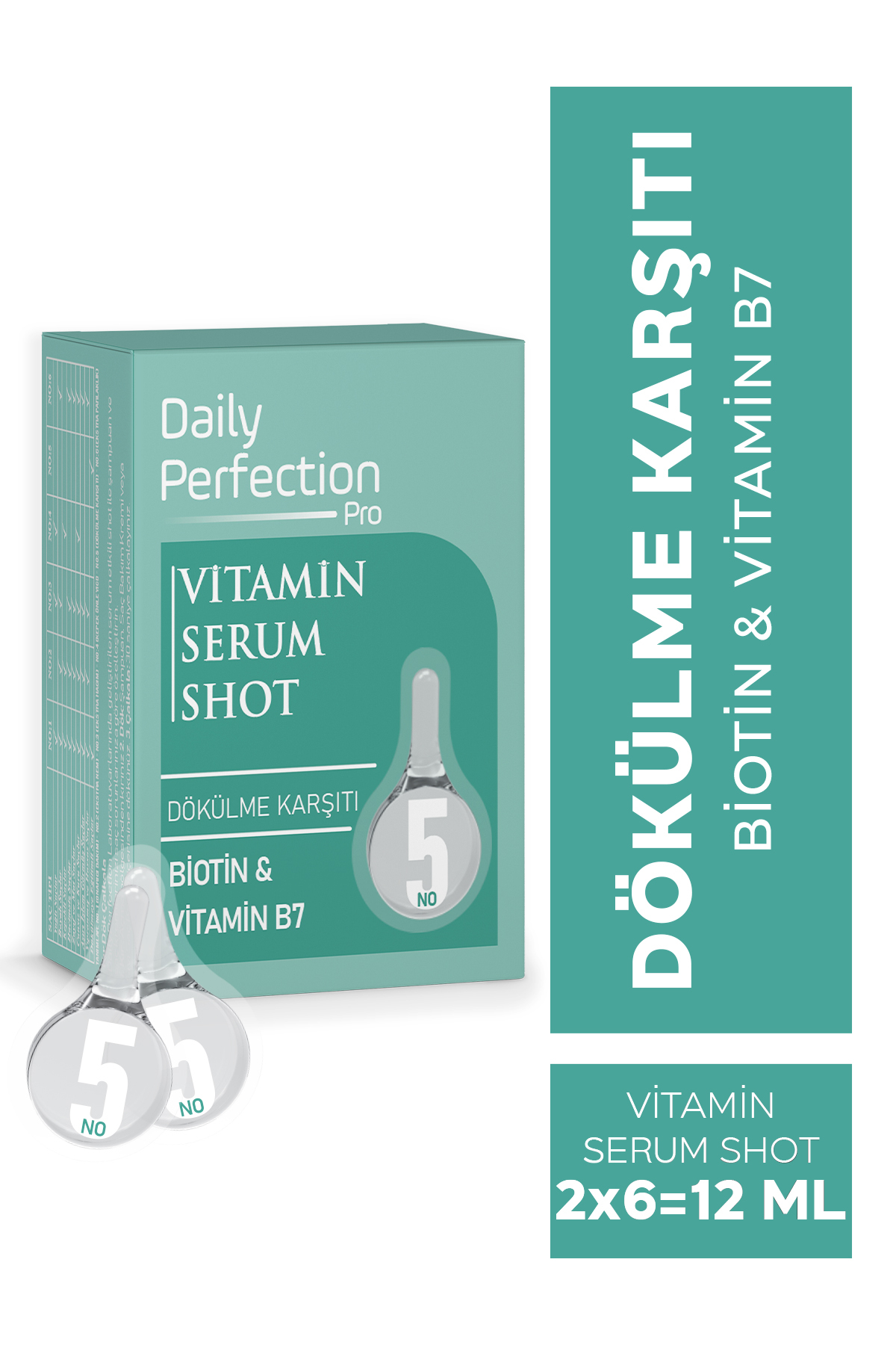 DAILY PERFECTION PRO Vitamin Serum Shot No:5 Dökülme Karşıtı 2x6 ml