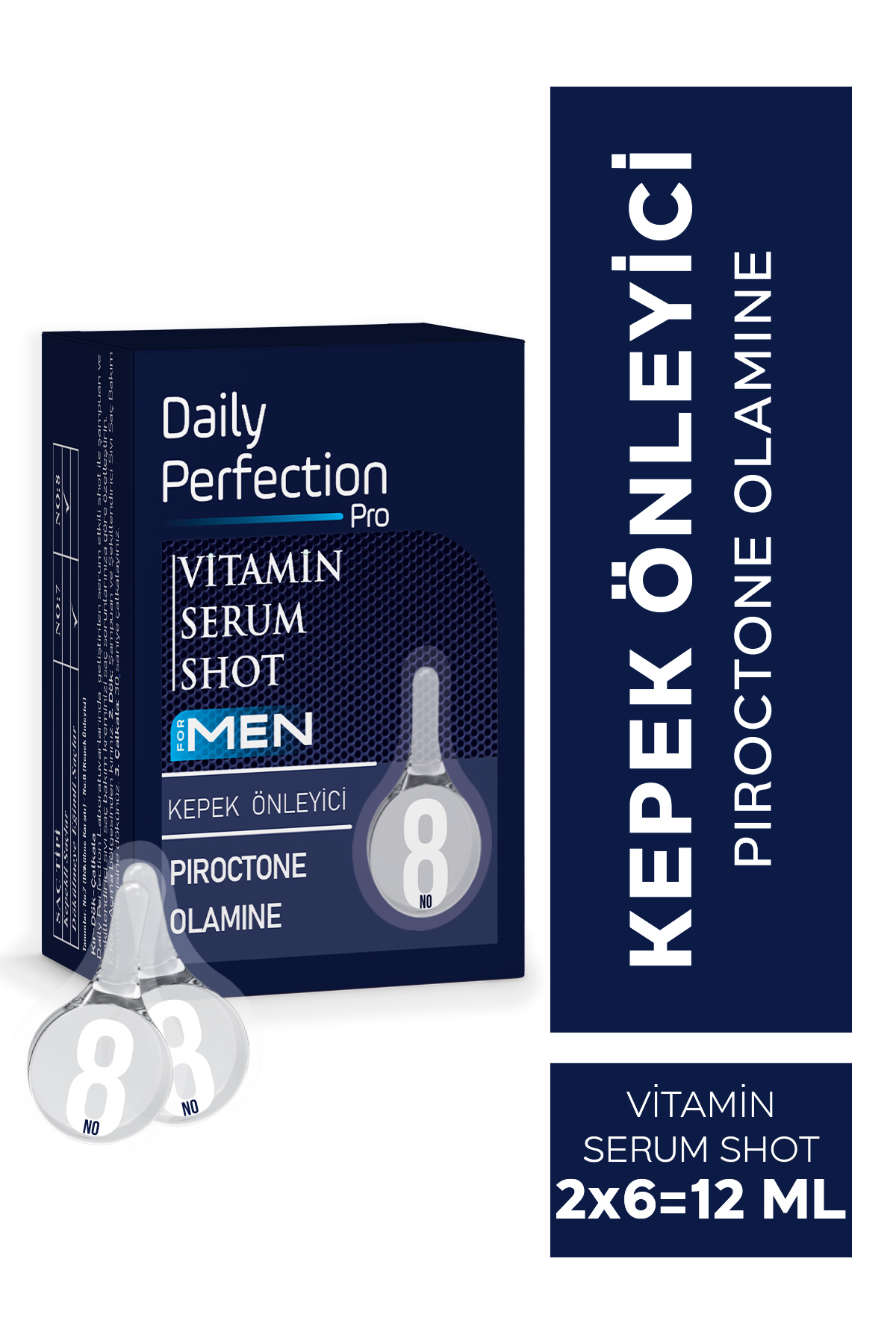 DAILY PERFECTION PRO Vitamin For Men Serum Shot No:8 Kepek Önleyici 2x6 ml