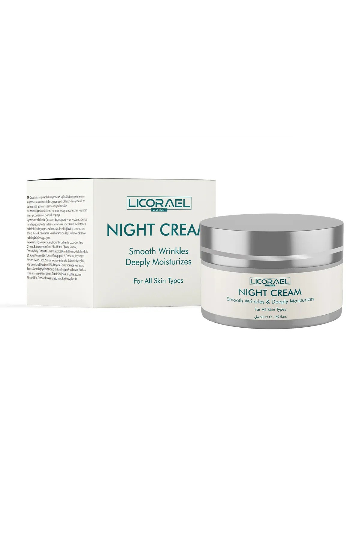 Licorael Dubai Night Cream Cilt Yenileyici Gece Bakım Kremi 50ml