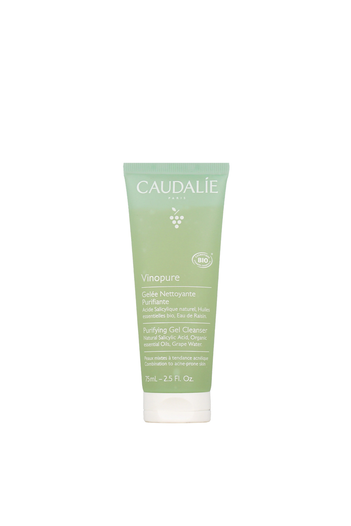 Caudalie Vinopure Karma ve Yağlı Ciltler İçin Matlaştırıcı Temizleyici Jel 75 ml
