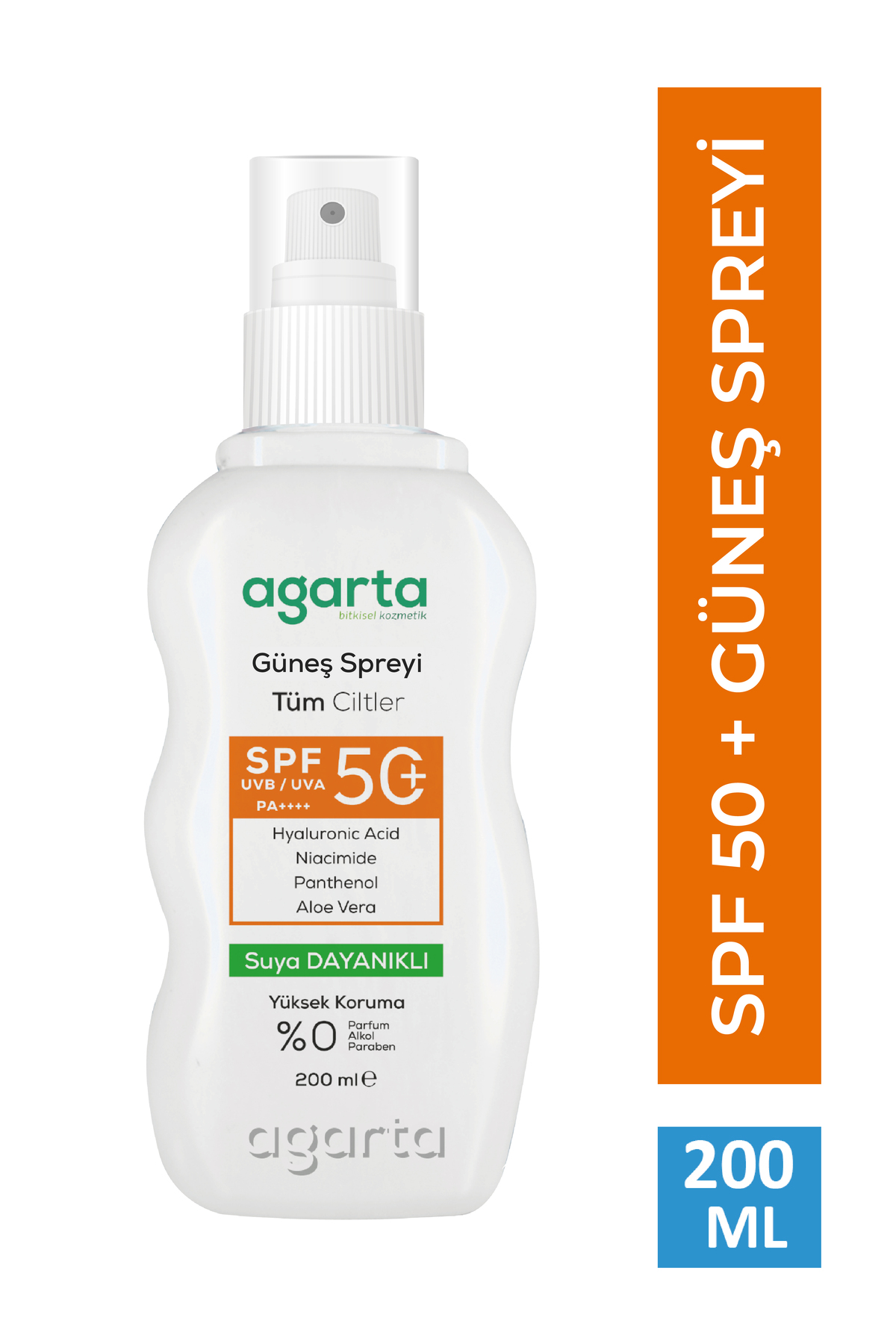 Agarta SPF 50+200 ml Yüz Ve Vücut Güneş Spreyi