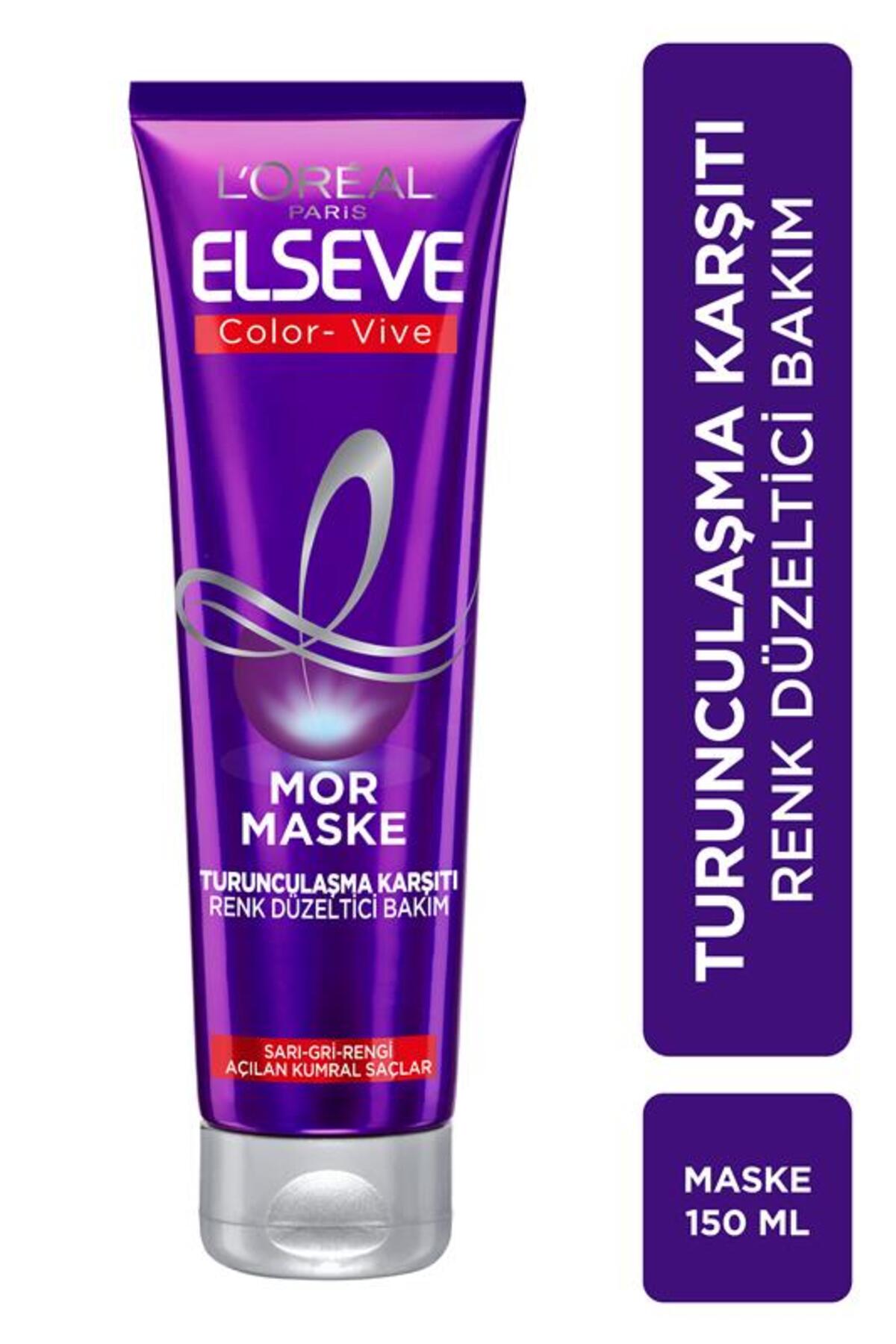 ELSEVE Color Vive Mor Maske 150Ml Turunculasma Karsıtı