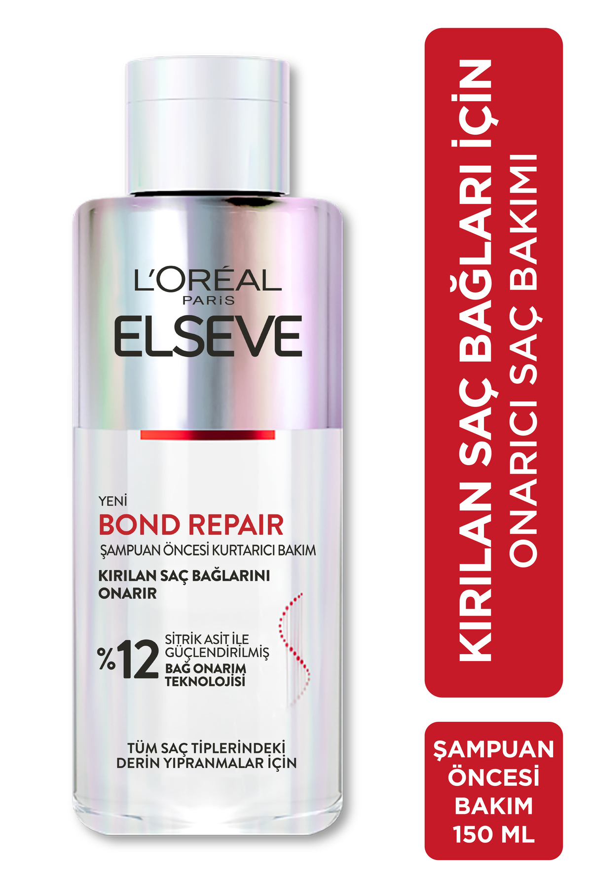 ELSEVE Bond Repair Tüm Yıpranmalar için Saç Bağlarını Yeniden Oluşturan Şampuan Öncesi Kurtarıcı Bakım200ML