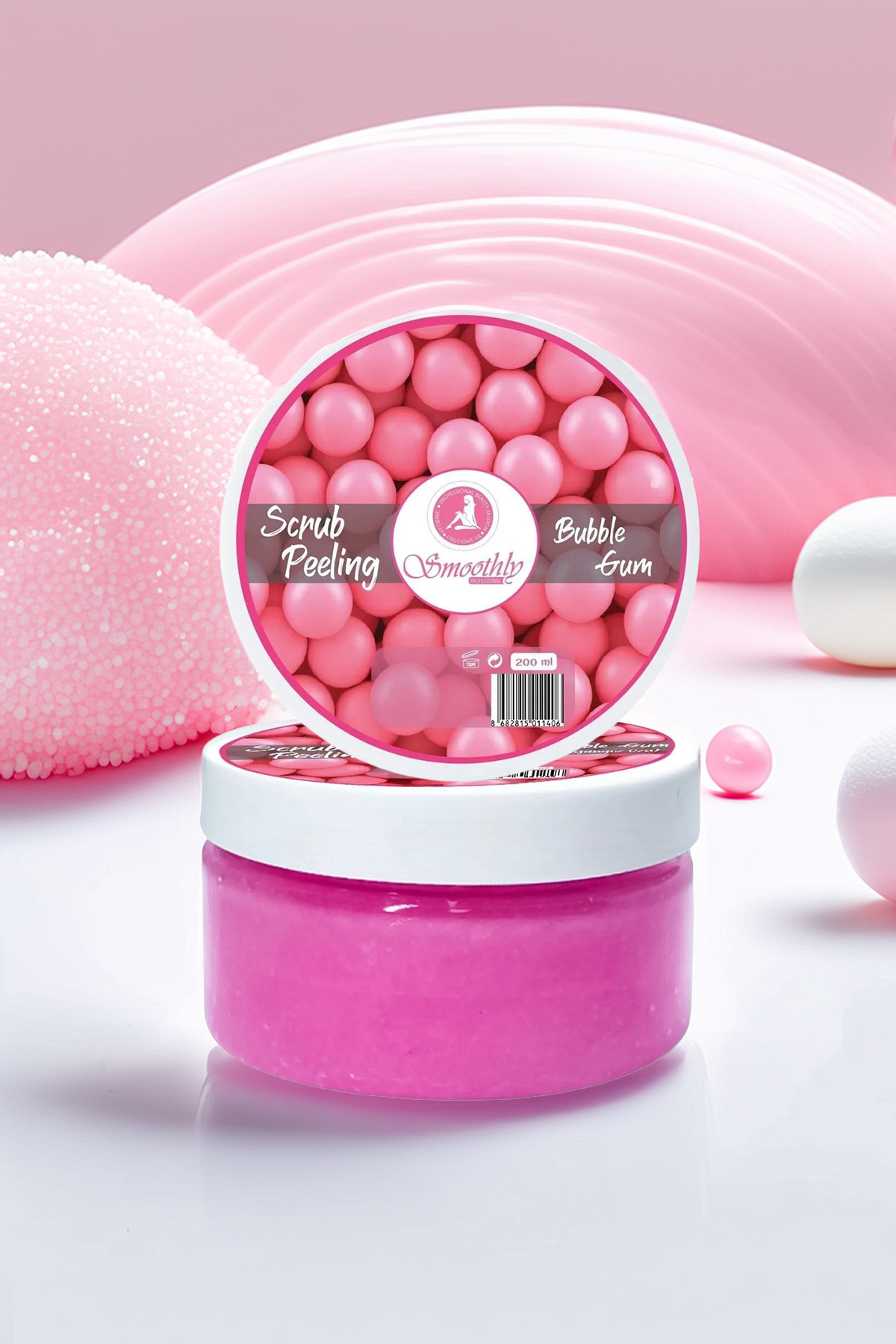 Smoothly Sakız Aromalı Canlandırıcı ve Yumuşatıcı El Ayak Bakım Peeling 200 ml