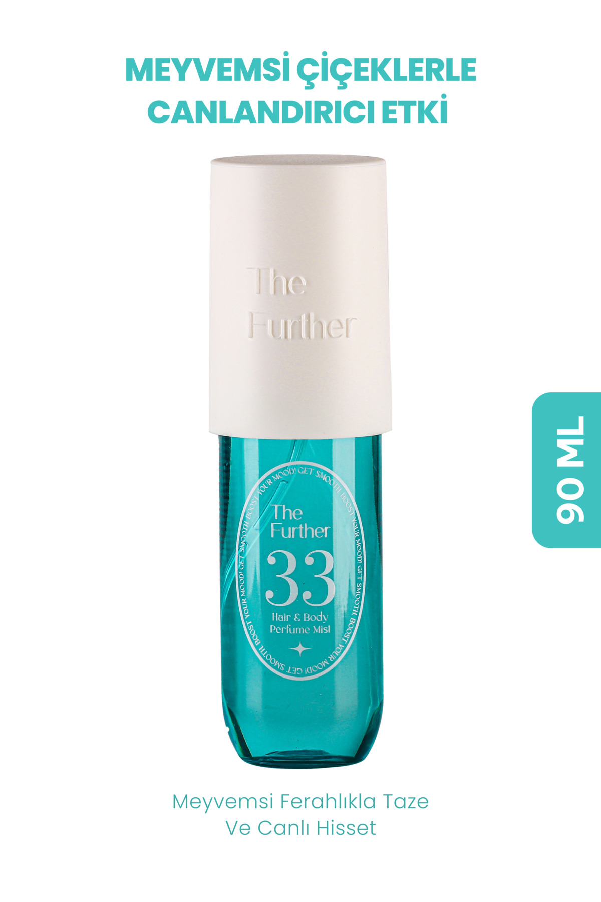 The Further Kadın Vücut Ve Saç Spreyi Body Mist 90 ml I Misk, Şakayık Ve Nar I Meyvemsi Ve Çiçeksi Tazelik