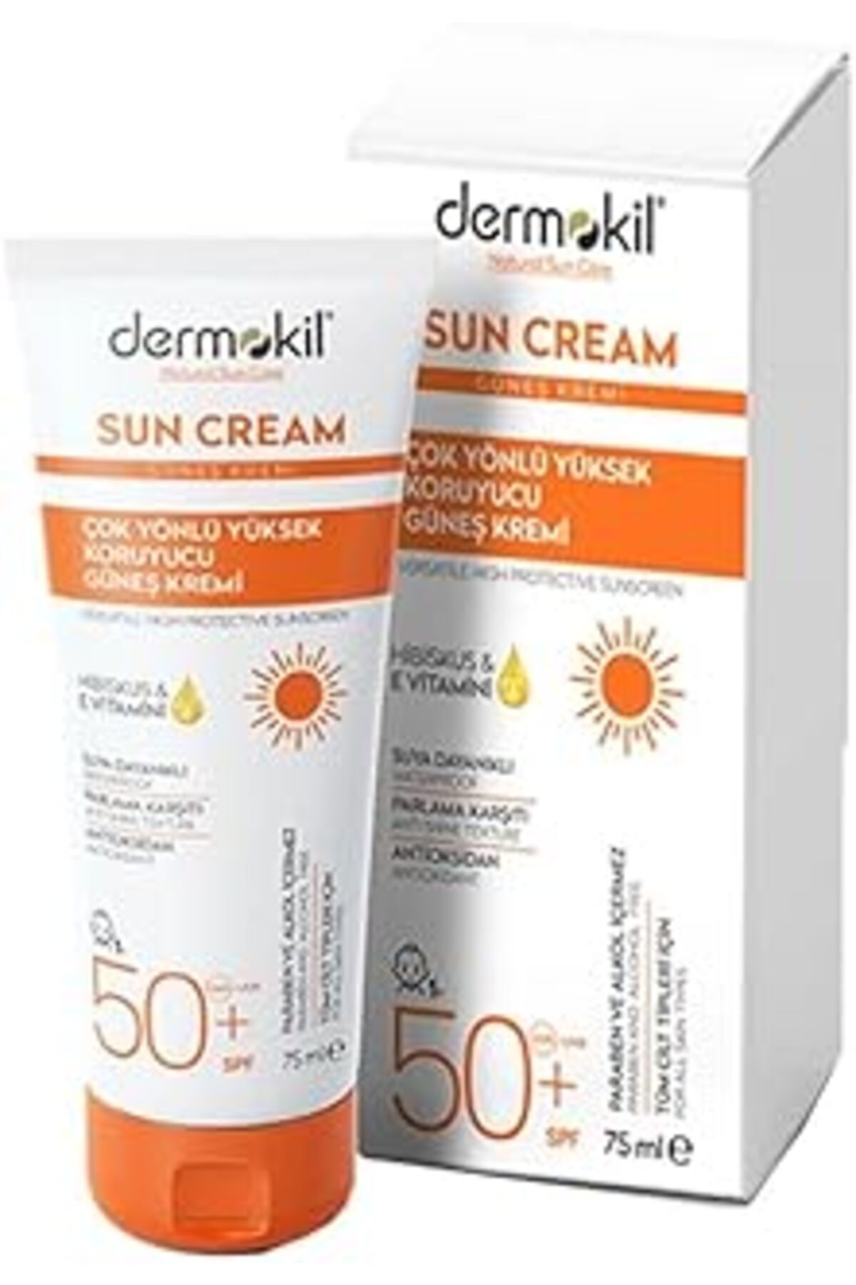 NETWORK ART Dermokil Su Cream Spf 50 Çok Yölü Yüksek Koruyucu Güeş Kremi (75 Ml)