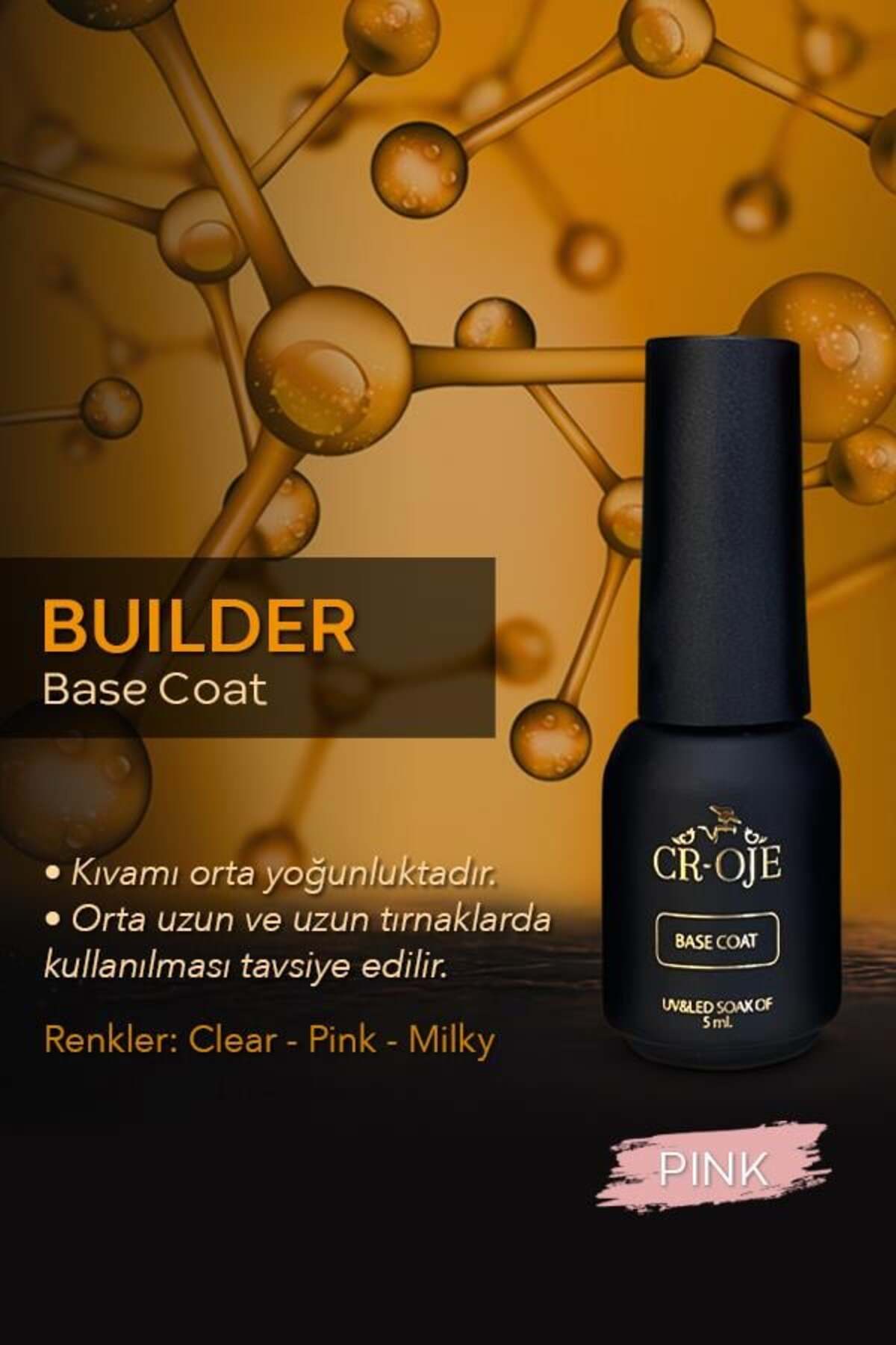CROJE KALICI OJE Buılder Base Coat- Pınk (5 ml)