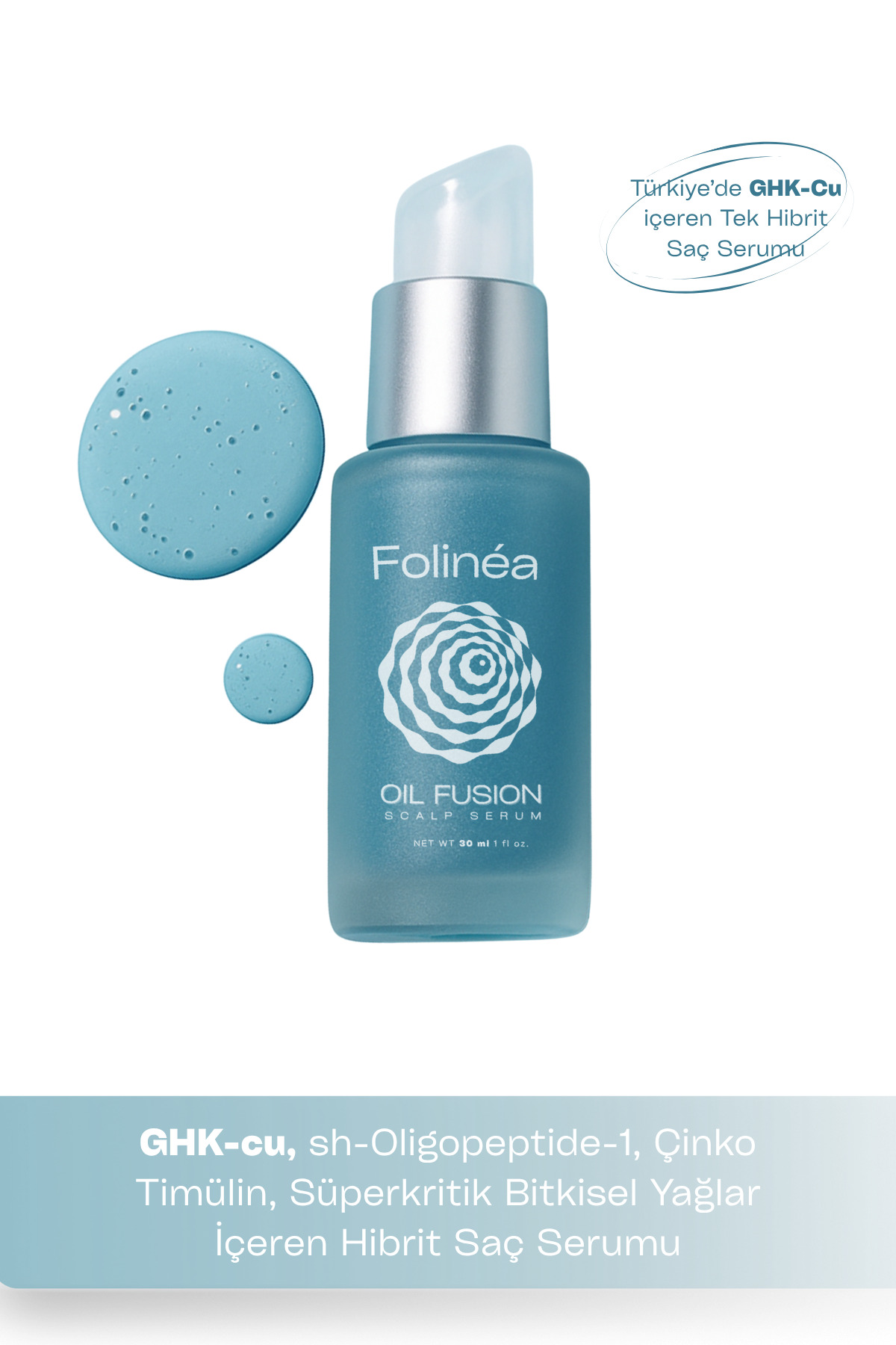 Beyond Handmade OilFusion – GHK-cu ve Bitkisel Yağlar İçeren Dökülme Karşıtı Saç & Saç Derisi Serumu 30 ML